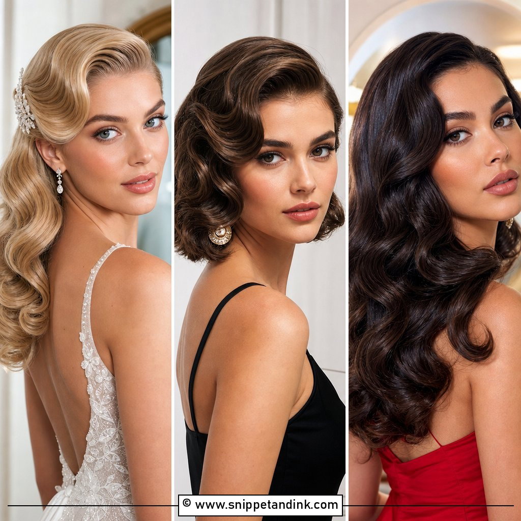 15 Wedding Hollywood Curls for Glamorous Bridal Style