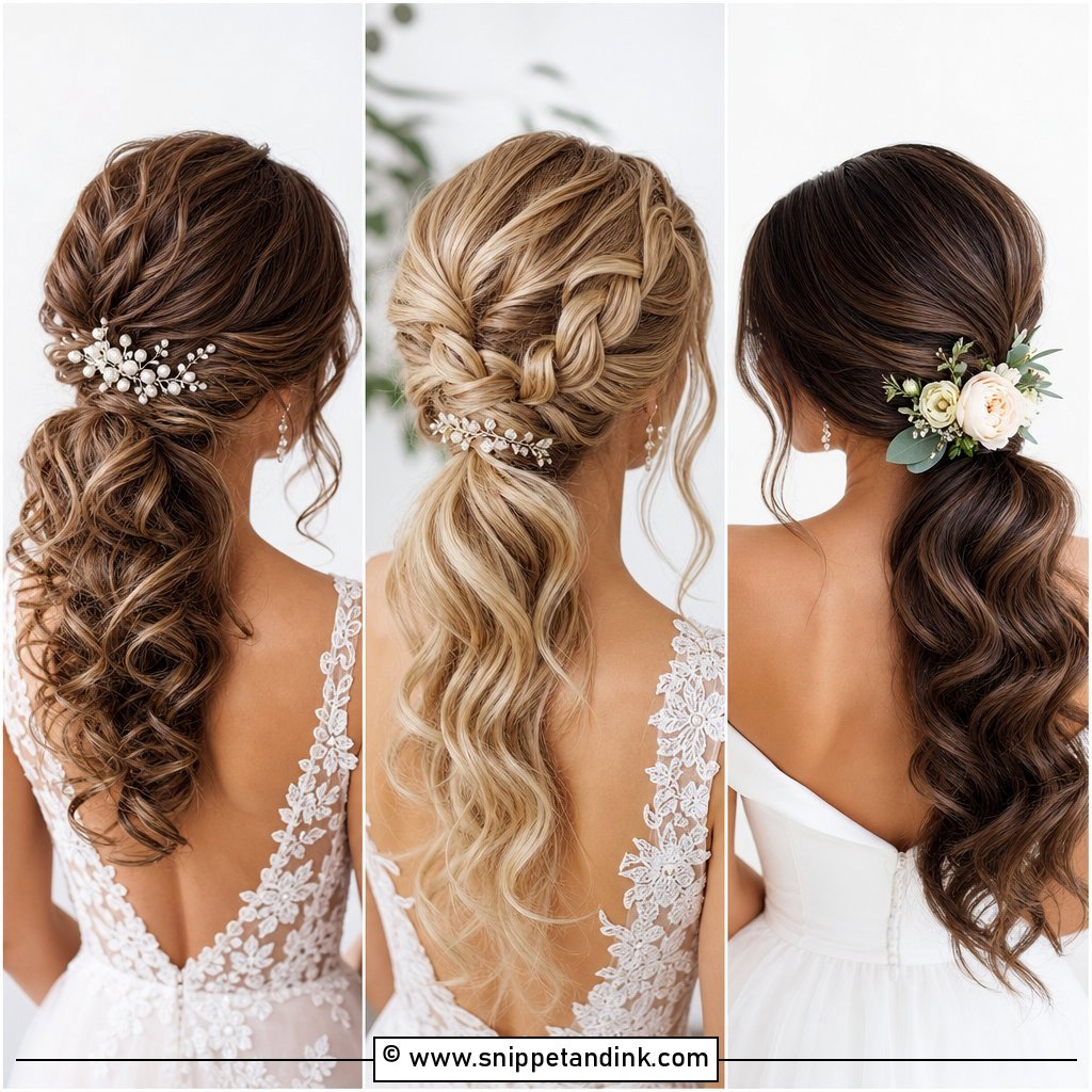 15 Wedding Low Ponytail Ideas for Chic Modern Brides