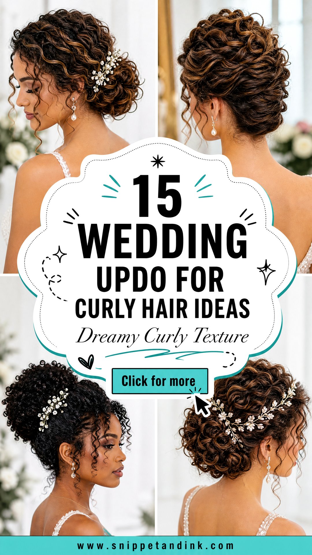 15 Wedding Updo for Curly Hair Ideas for Dreamy Texture - 15 Wedding Updo for Curly Hair Ideas for Dreamy Texture