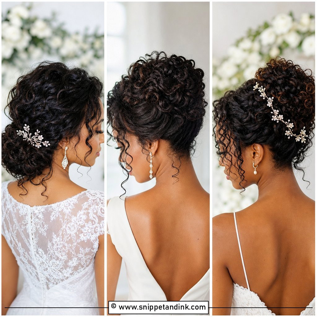 15 Wedding Updo for Curly Hair Ideas for Dreamy Texture