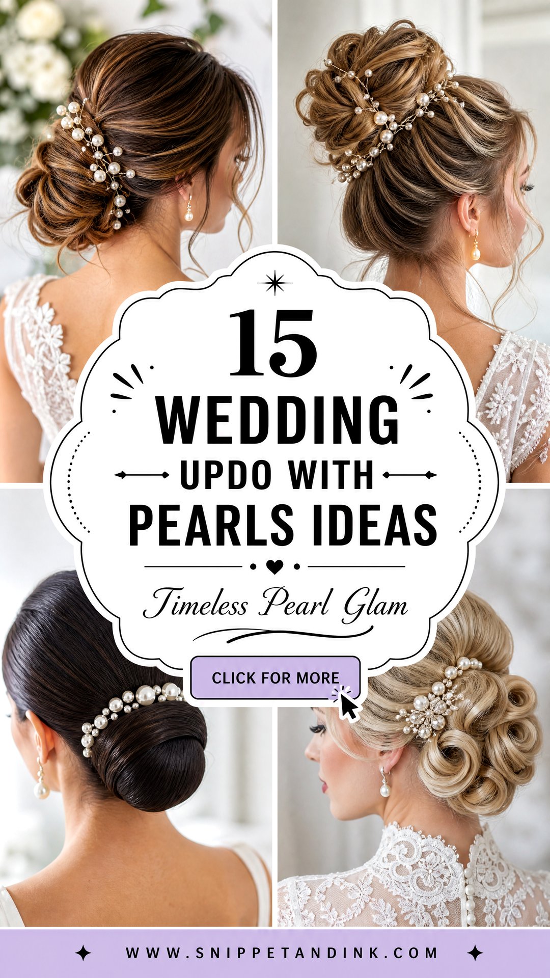 15 Wedding Updo with Pearls Ideas for Timeless Brides - 15 Wedding Updo with Pearls Ideas for Timeless Brides