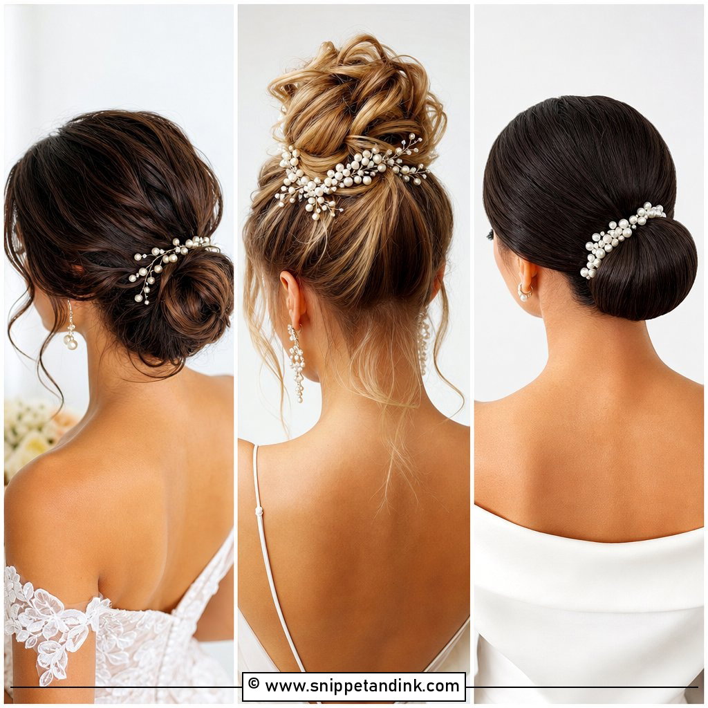 15 Wedding Updo with Pearls Ideas for Timeless Brides