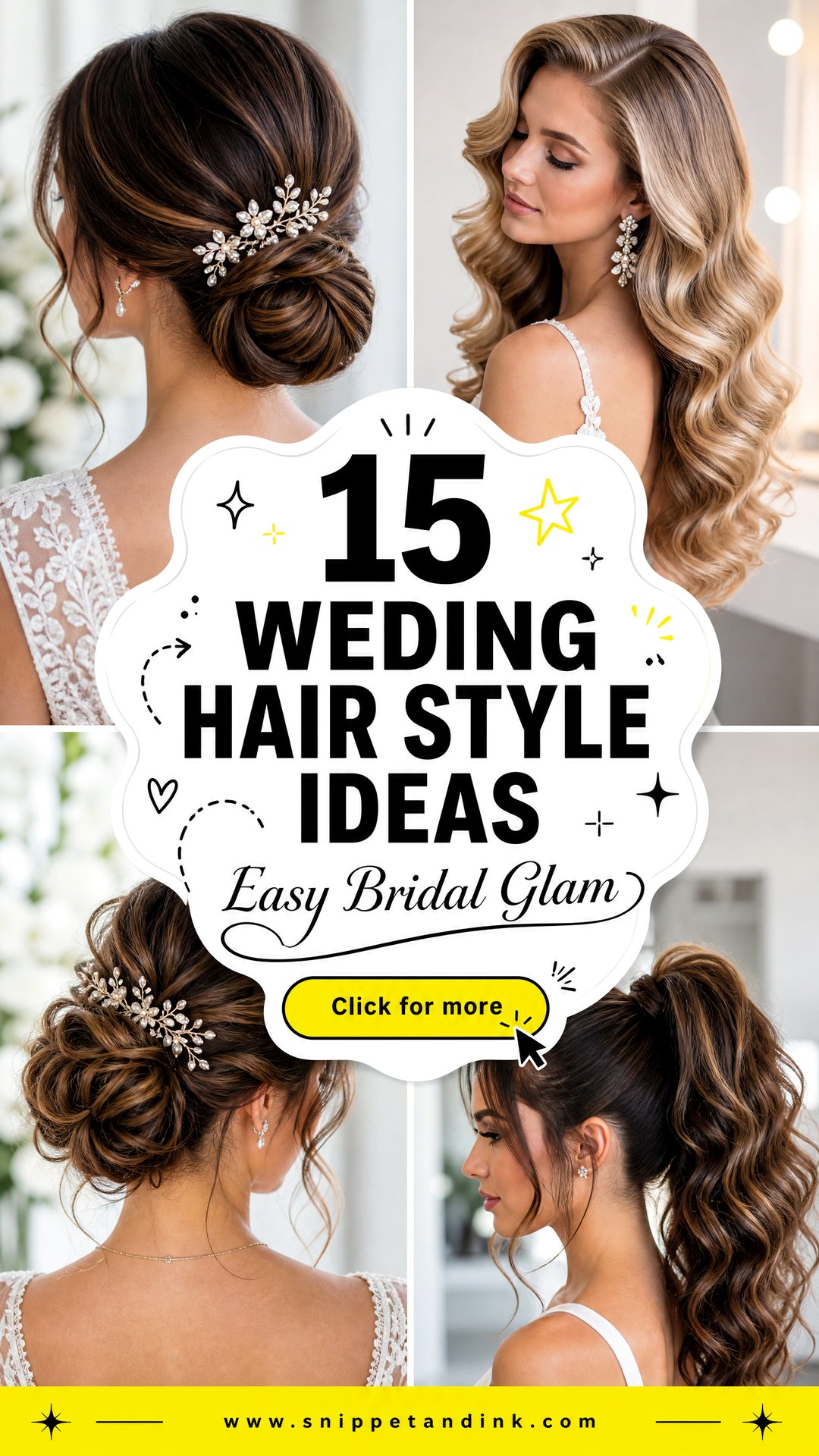 15 Weding Hair Style Ideas for Brides Who Want Easy Glam - 15 Weding Hair Style Ideas for Brides Who Want Easy Glam
