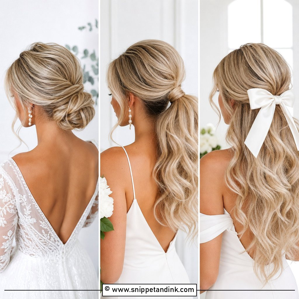 15 White Wedding Hair Ideas for Soft Romantic Bridal Style