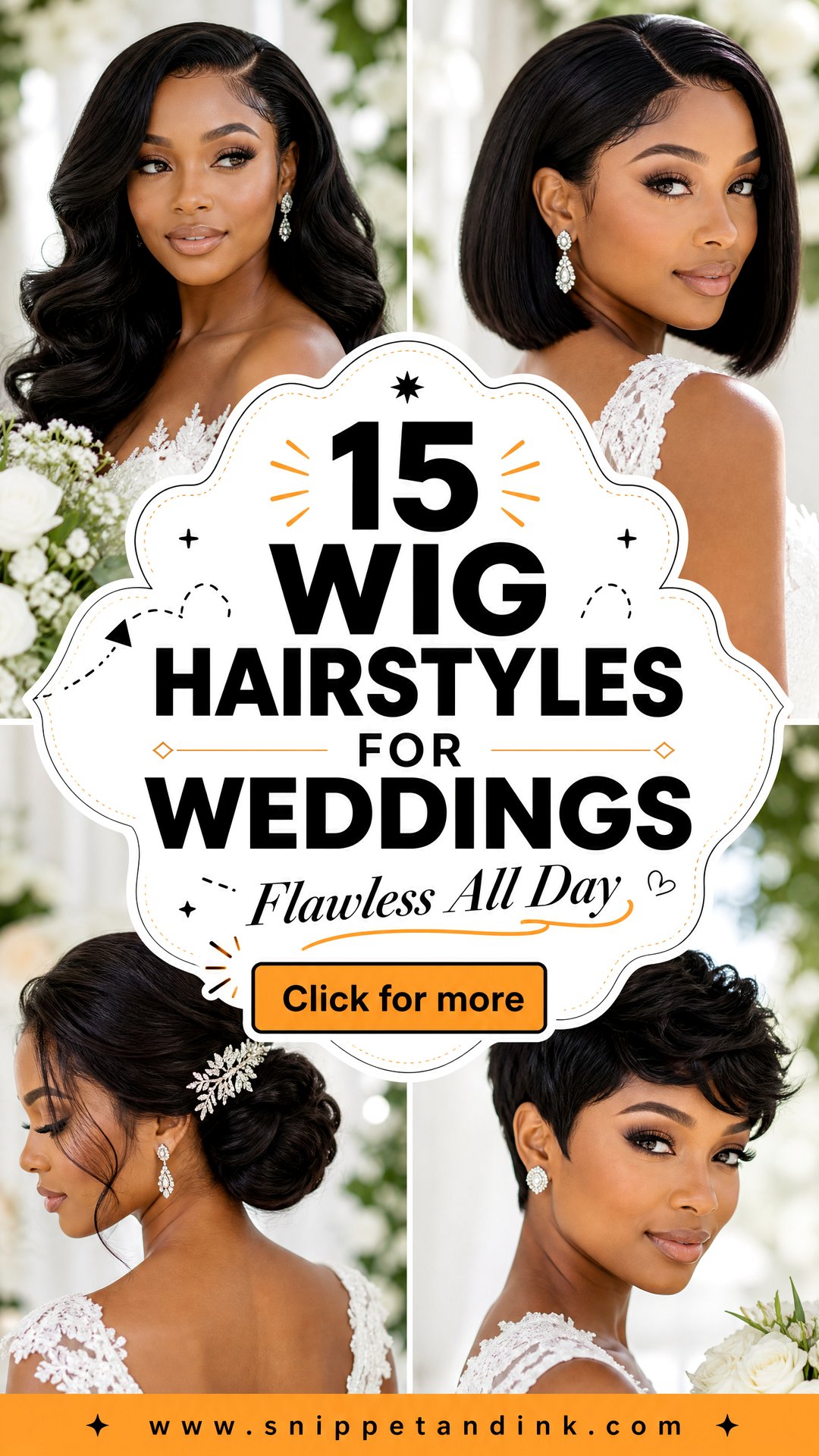 15 Wig Hairstyles for Weddings for Flawless All-Day Looks - 15 Wig Hairstyles for Weddings for Flawless All-Day Looks