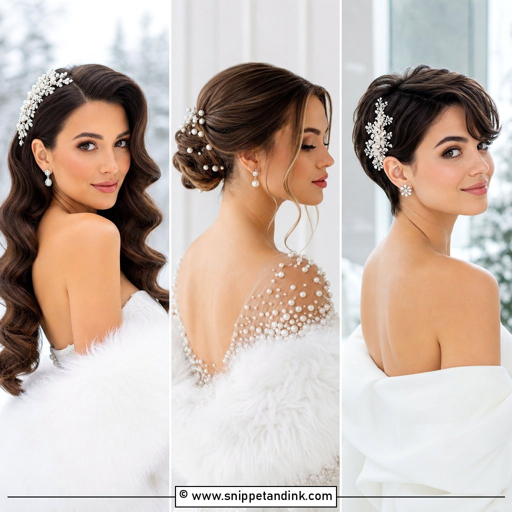 15 Winter Bride Hairstyles for Romantic Cold-Weather Looks