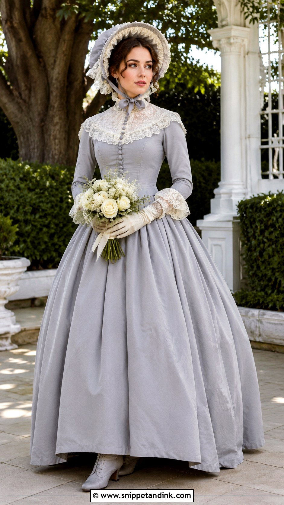 1800s Colored Wedding Dress - Snippet and Ink - 25 1800s Wedding Dress Ideas