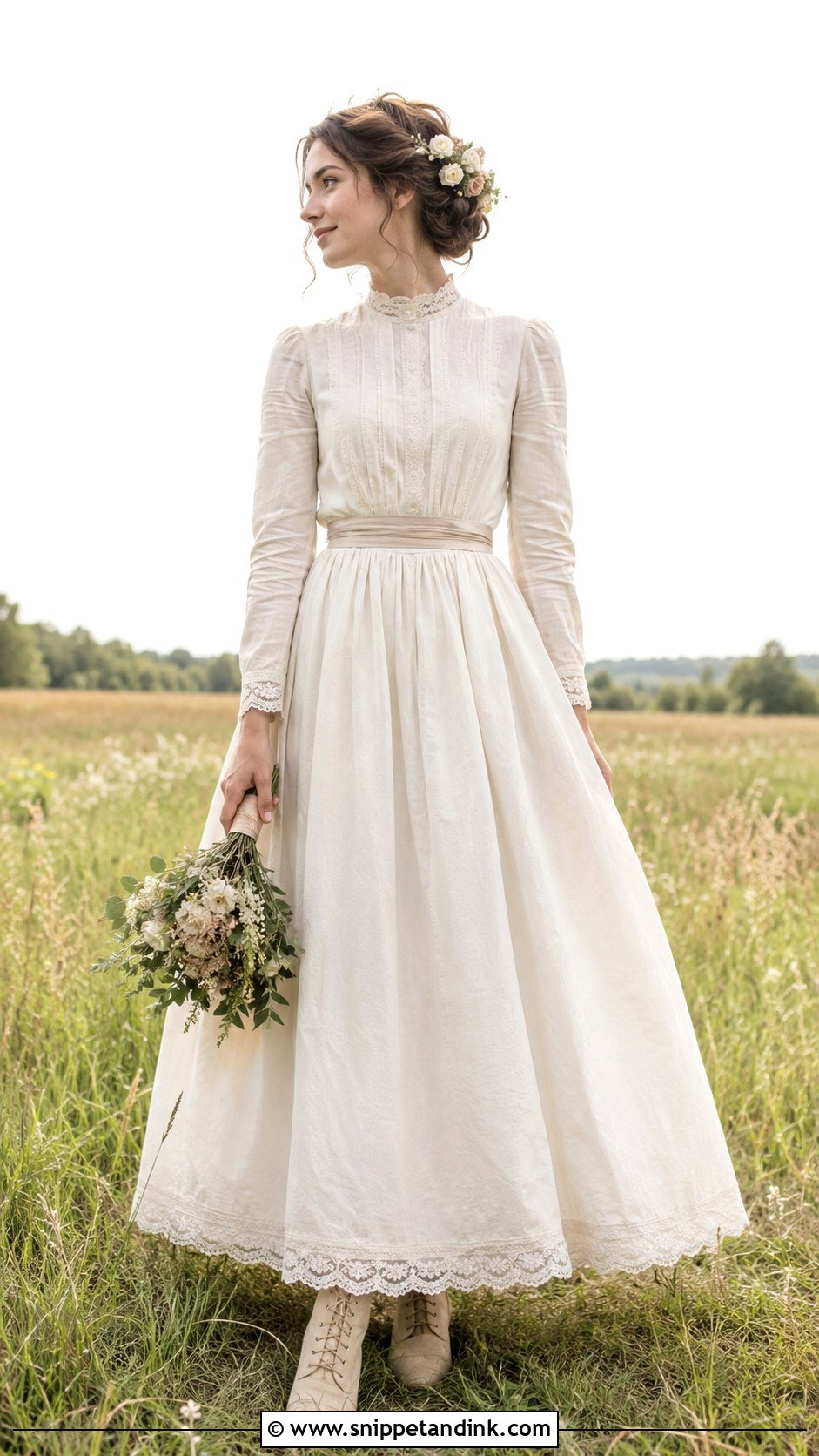 1800s Prairie Wedding Dress - Snippet and Ink - 25 1800s Wedding Dress Ideas