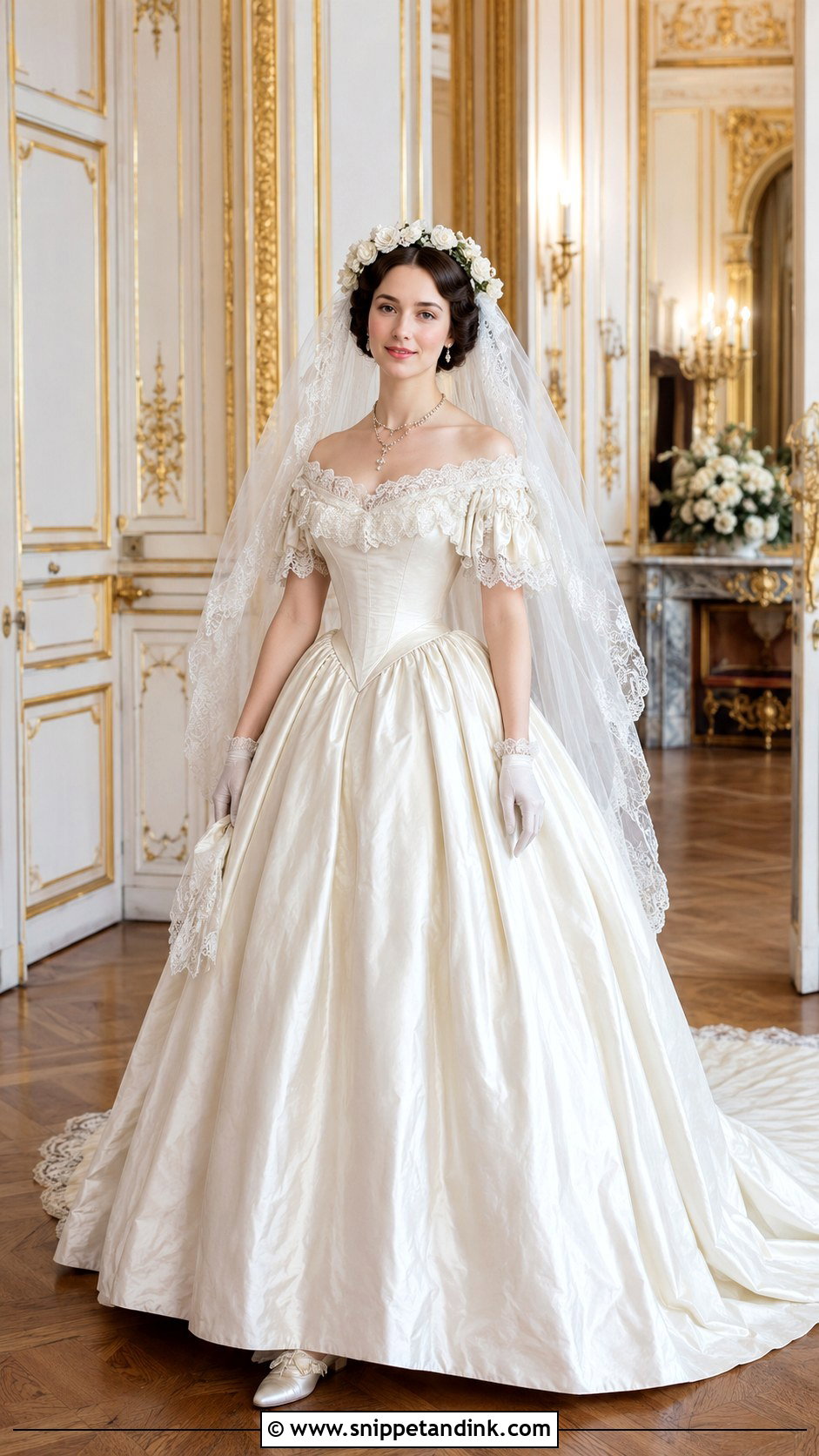 1840s Victorian Wedding Dress - Snippet and Ink - 20 1800 Wedding Dress Ideas
