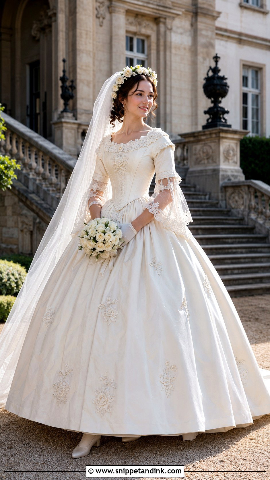 1850s Crinoline Wedding Dress - Snippet and Ink - 20 1800 Wedding Dress Ideas