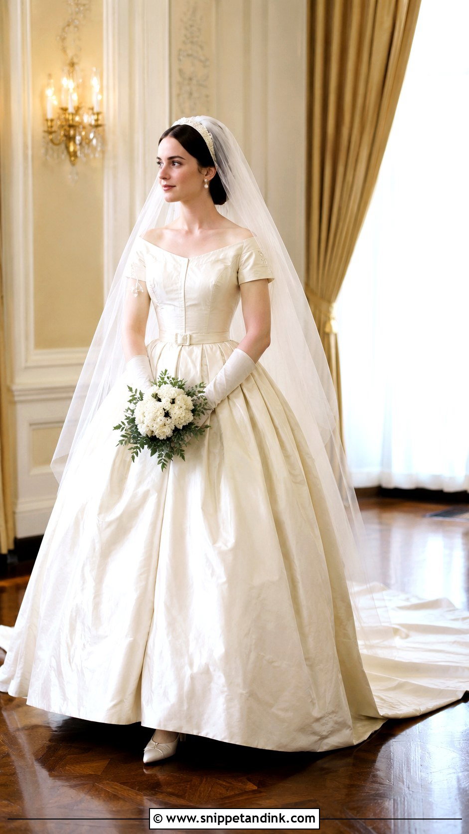1860s Ball Gown Wedding Dress - Snippet and Ink - 20 1800 Wedding Dress Ideas