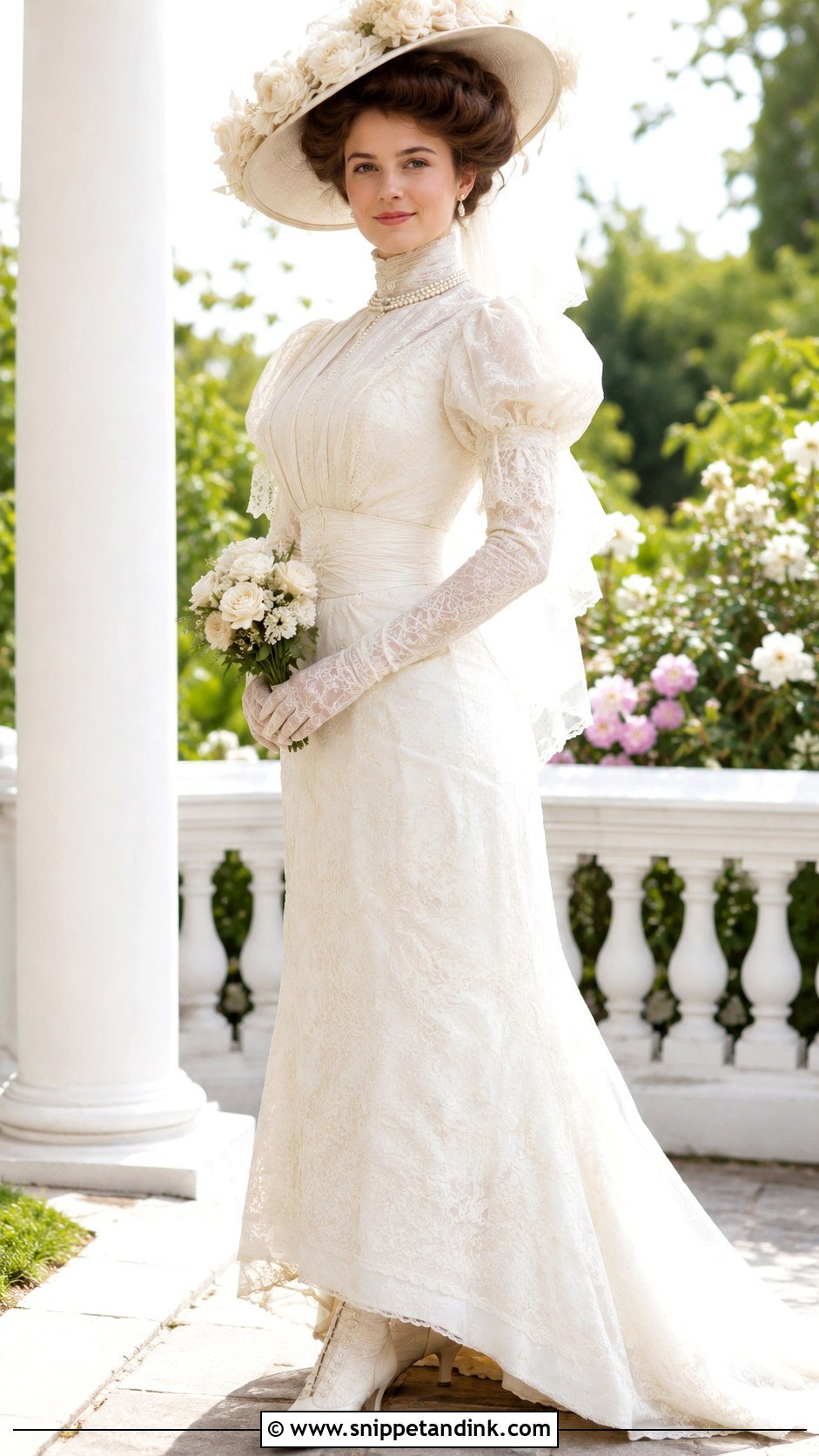 1900s Gibson Girl Wedding Dress - Snippet and Ink - 20 1900s Wedding Dress Ideas