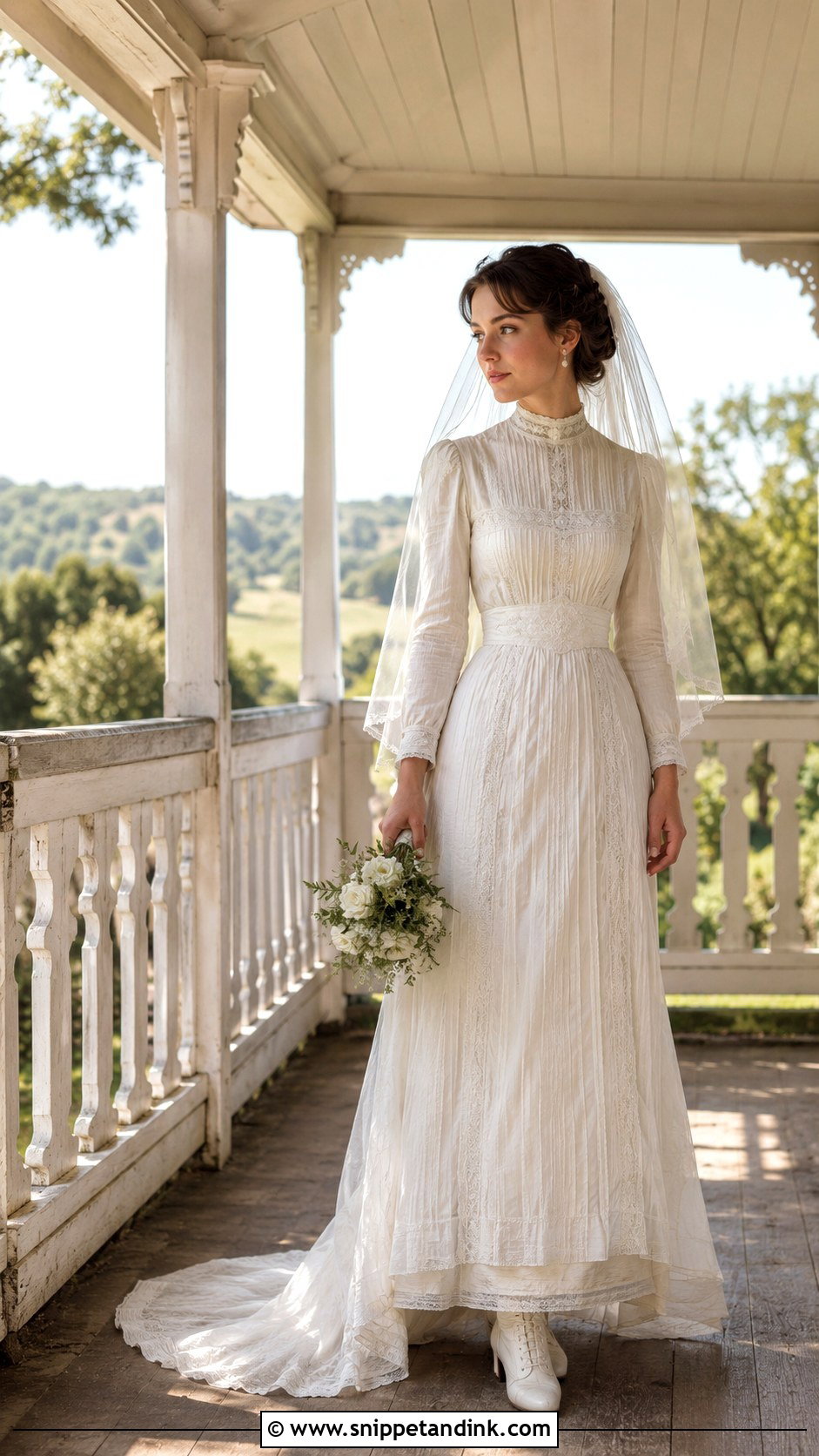 1900s Pintuck Wedding Dress - Snippet and Ink - 20 1900s Wedding Dress Ideas
