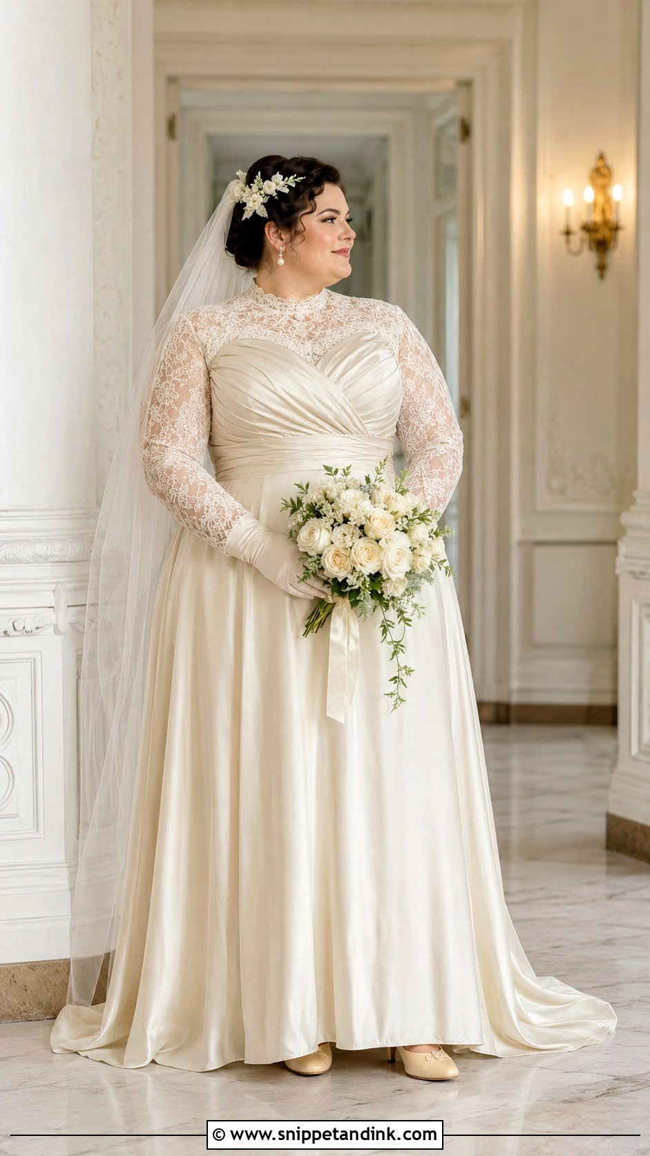 1900s Plus Size Wedding Dress - Snippet and Ink - 20 1900s Wedding Dress Ideas