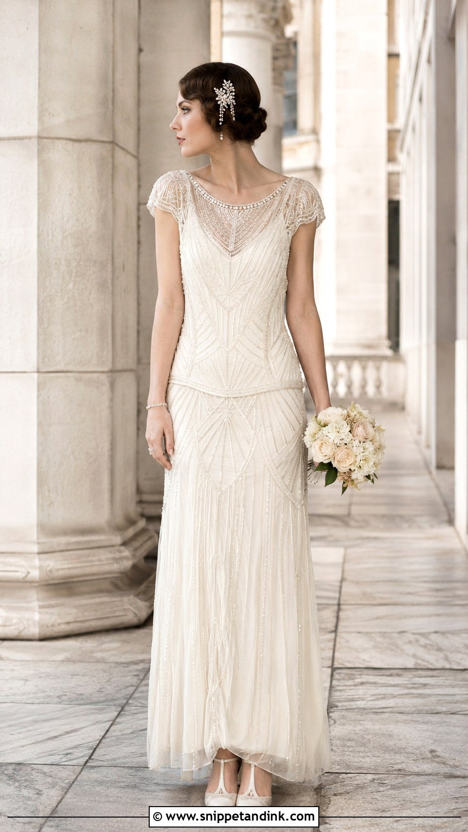 1920s Art Deco Wedding Dress - Snippet and Ink - 30 Unique Vintage Wedding Dresses