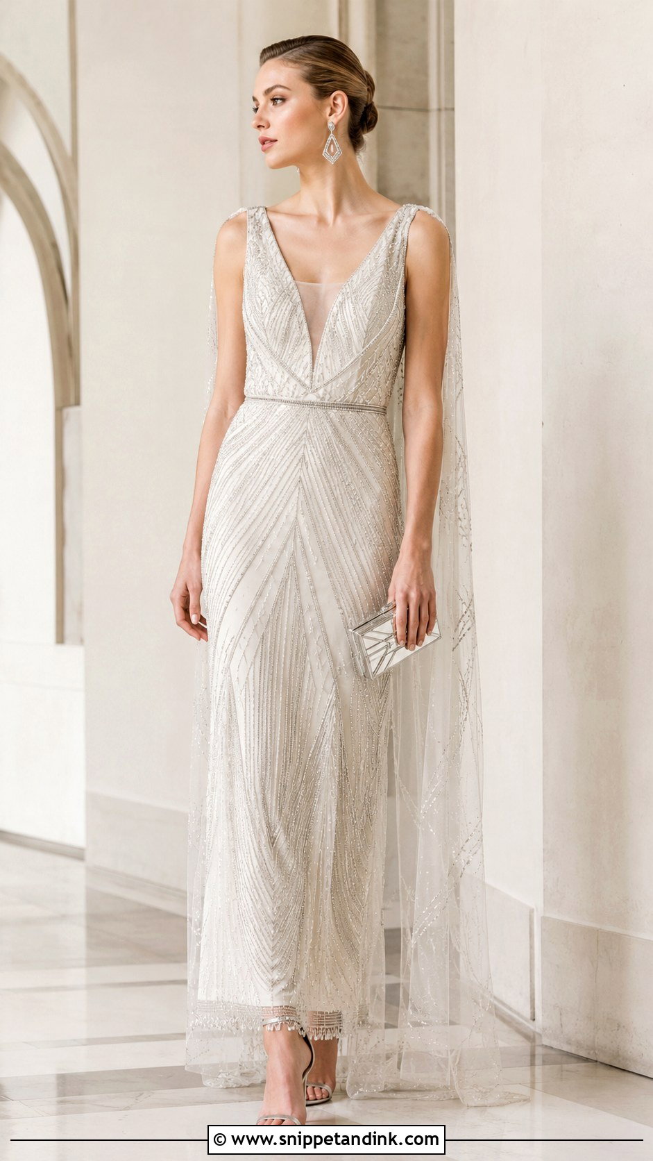 1920s Art Deco Wedding Dress - Snippet and Ink - 25 1920 Wedding Dress Ideas
