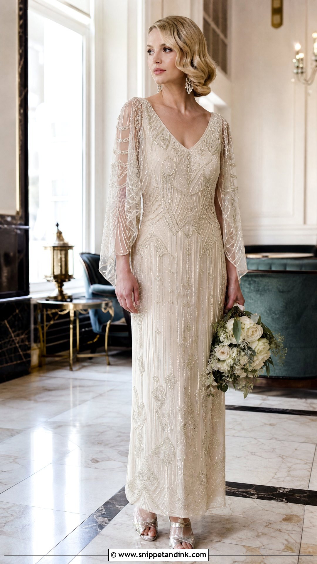 1920s Beaded Boho Wedding Dress - Snippet and Ink - 20 Vintage Bohemian Wedding Dresses