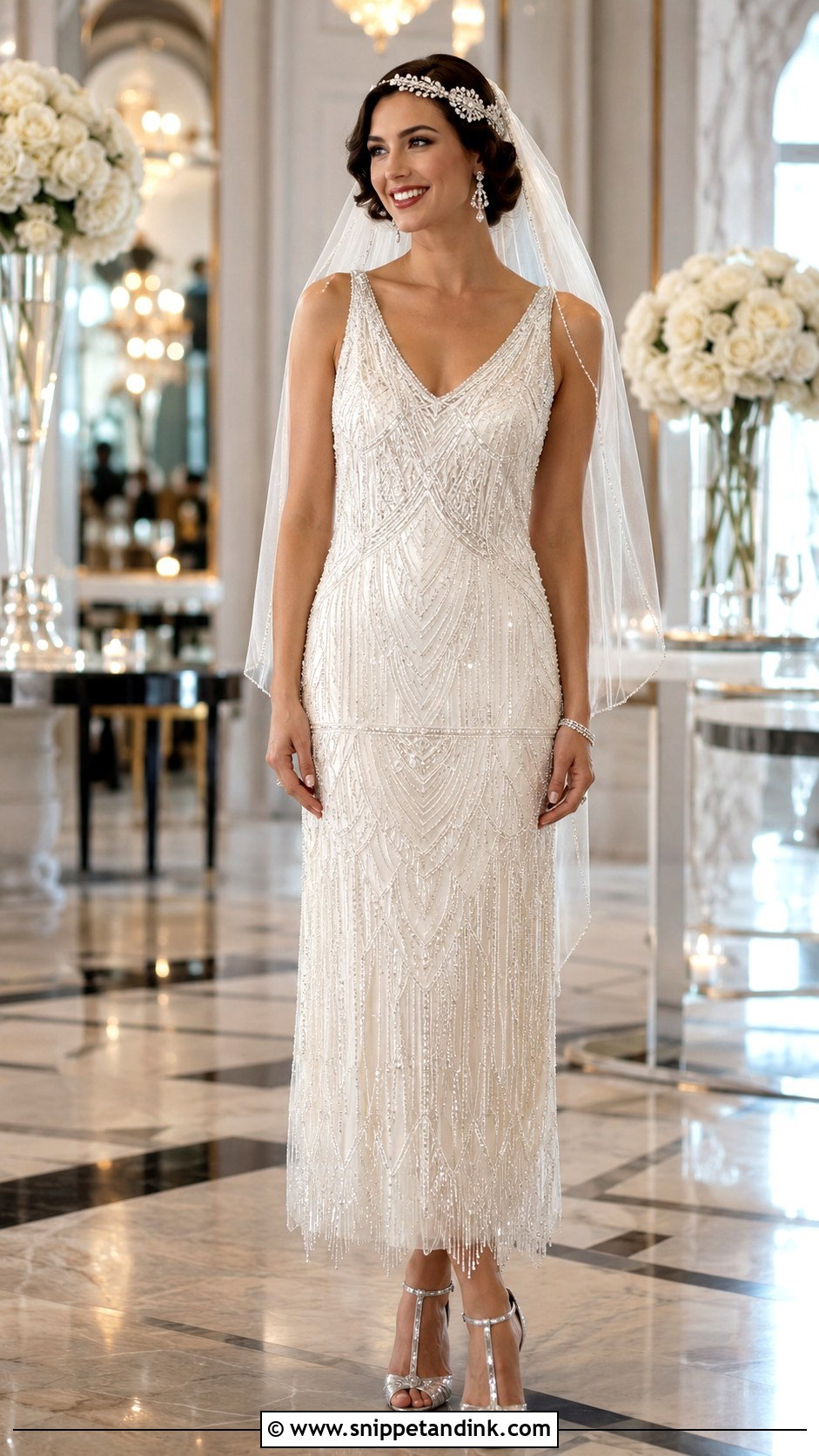 1920s Beaded Bridal Dress - Snippet and Ink - 30 Vintage Bridal Dress Ideas