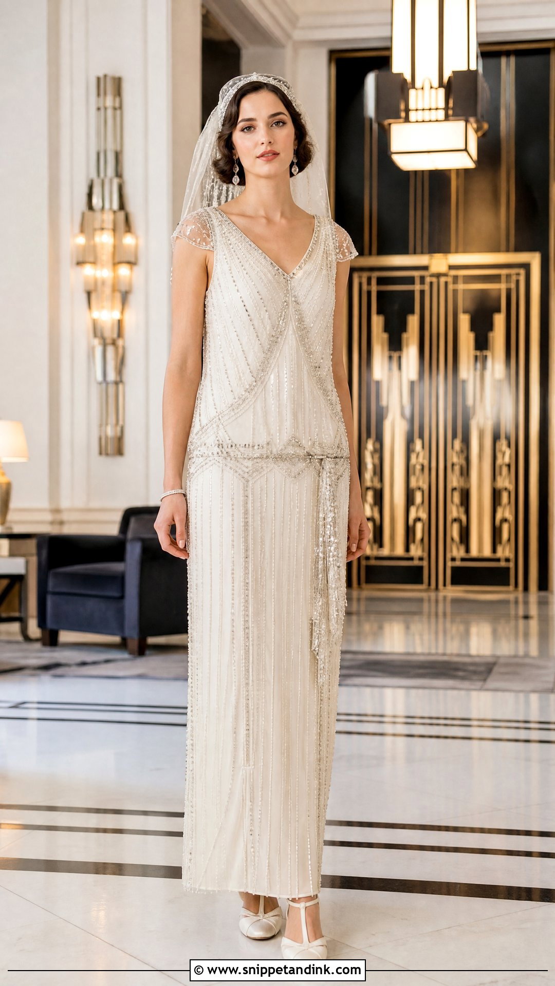1920s Beaded Bridal Gown - Snippet and Ink - 20 Vintage Bridal Gowns