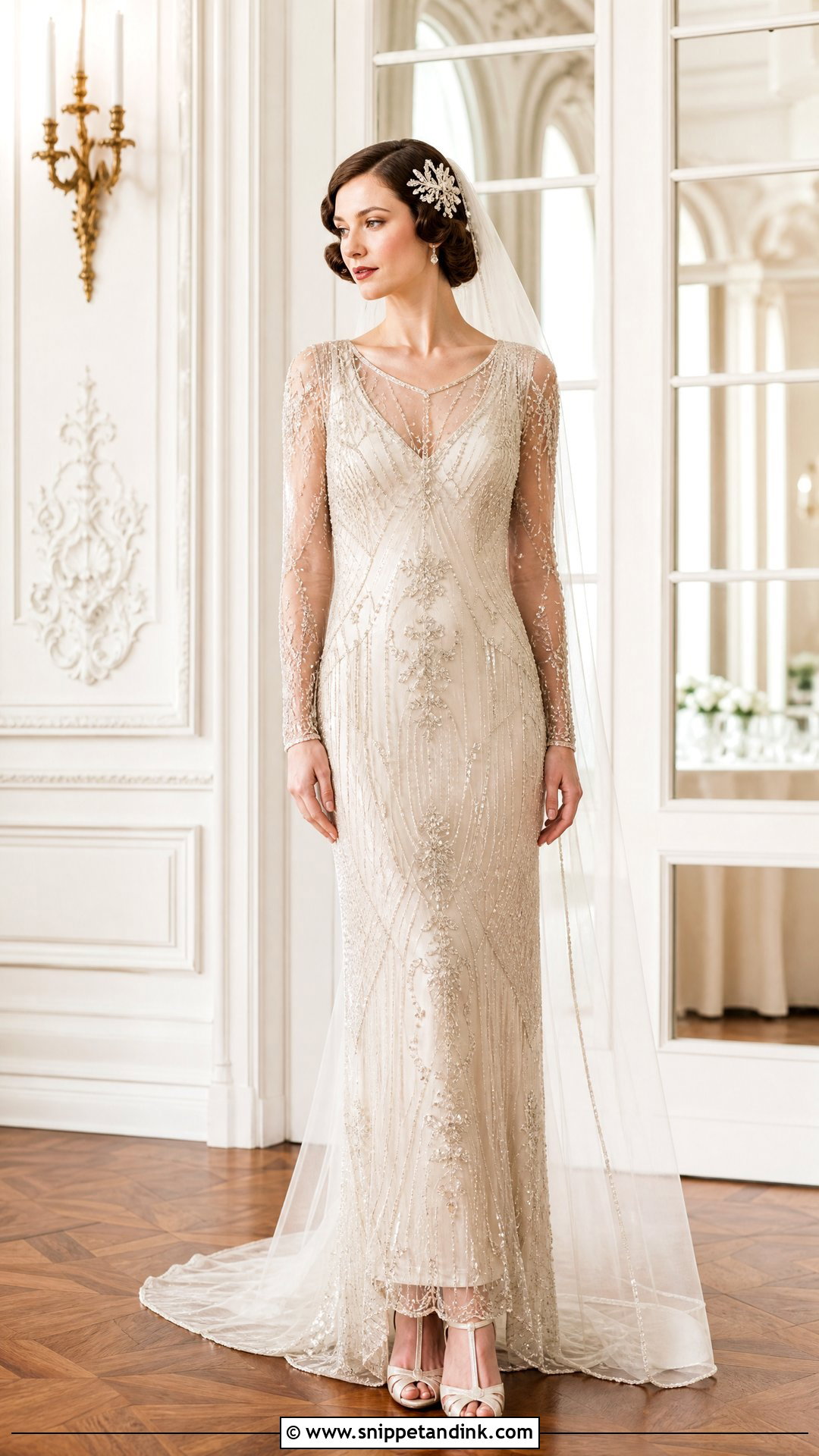 1920s Beaded Bride Dress - Snippet and Ink - 25 Vintage Bride Dress Ideas