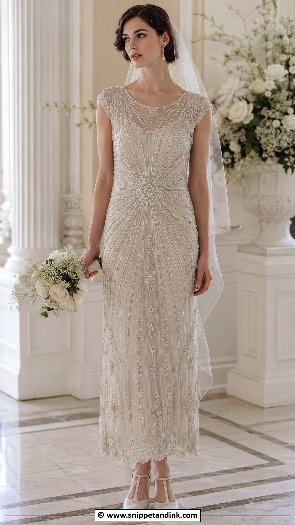 1920s Beaded Wedding Dress - Snippet and Ink - 30 Vintage Wedding Dress Ideas