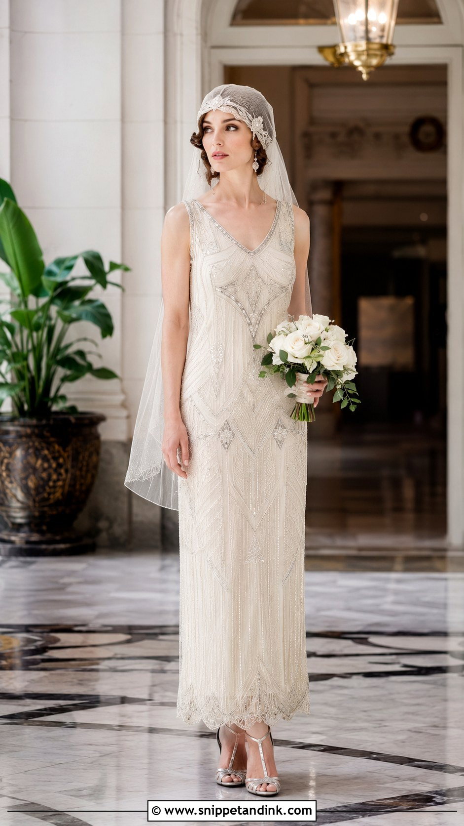 1920s Beaded Wedding Dress - Snippet and Ink - 20 Elegant Vintage Wedding Dress Ideas
