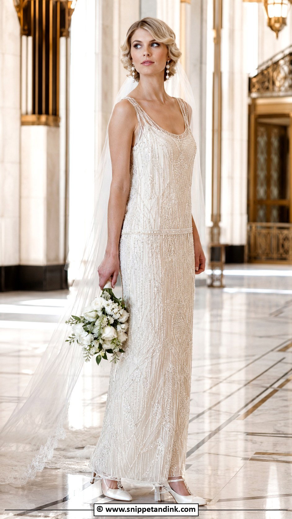 1920s Beaded Wedding Gown - Snippet and Ink - 25 Vintage Wedding Gowns