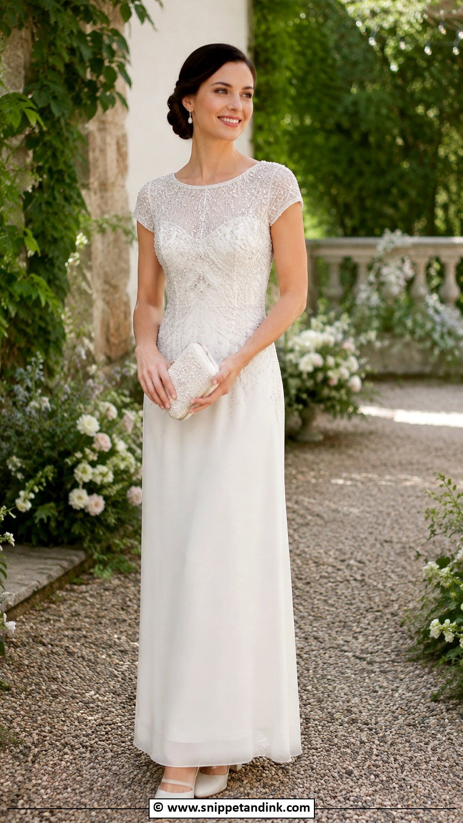 1920s Cap Sleeve Wedding Dress - Snippet and Ink - 30 1920s Wedding Dress Ideas