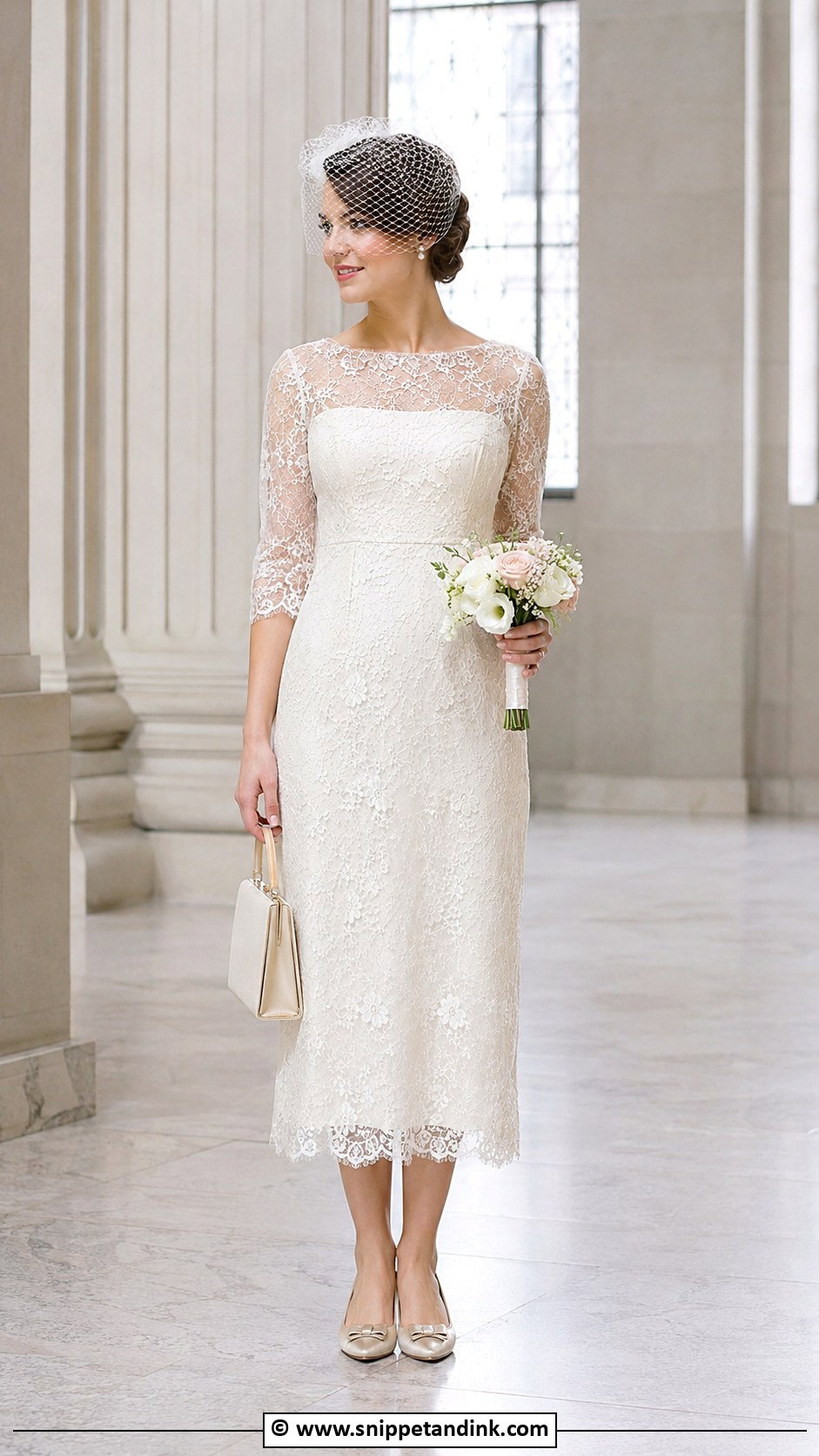 1920s Courthouse Wedding Dress - Snippet and Ink - 30 1920s Wedding Dress Ideas