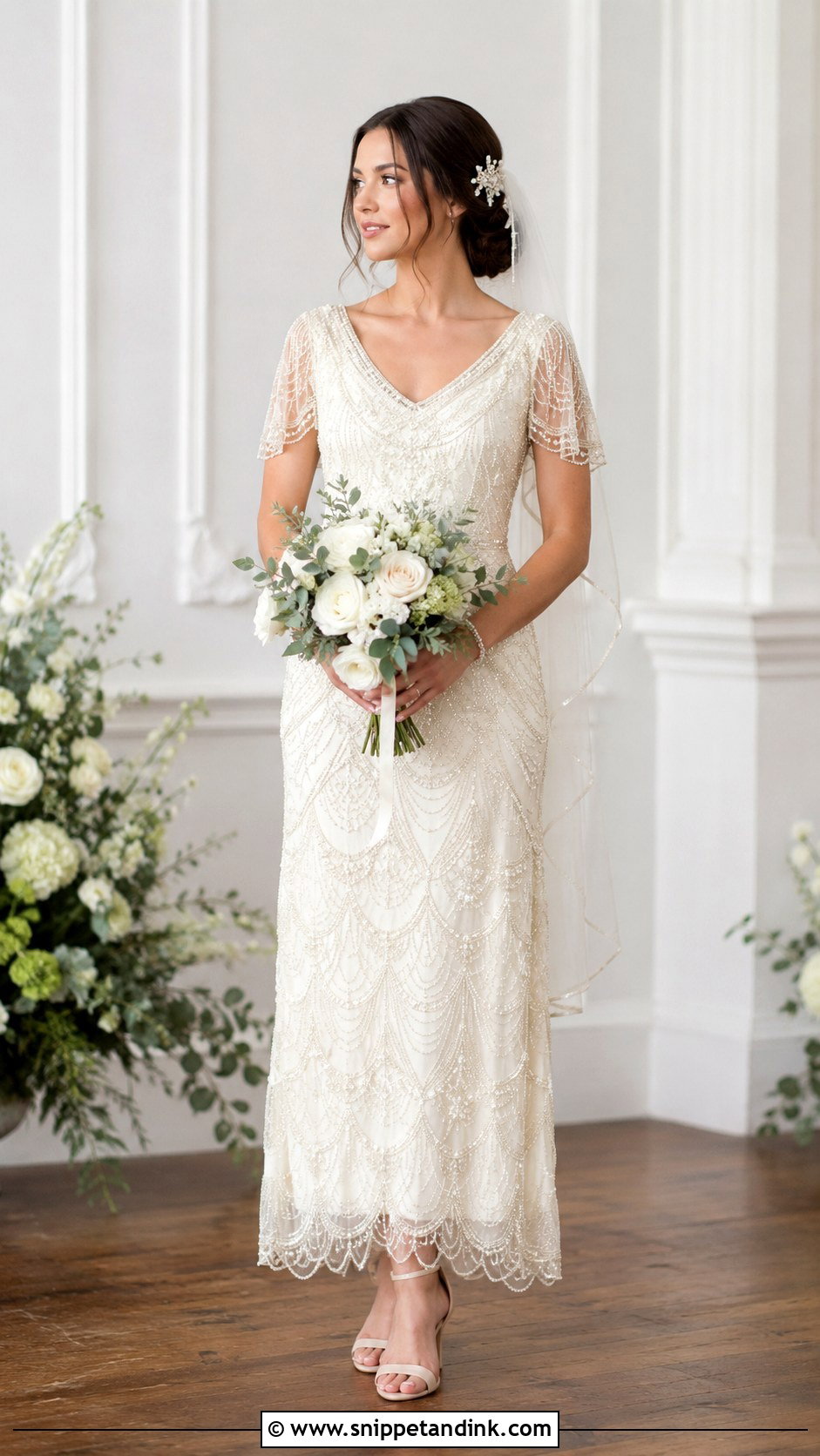 1920s Ivory Wedding Dress - Snippet and Ink - 25 1920 Wedding Dress Ideas