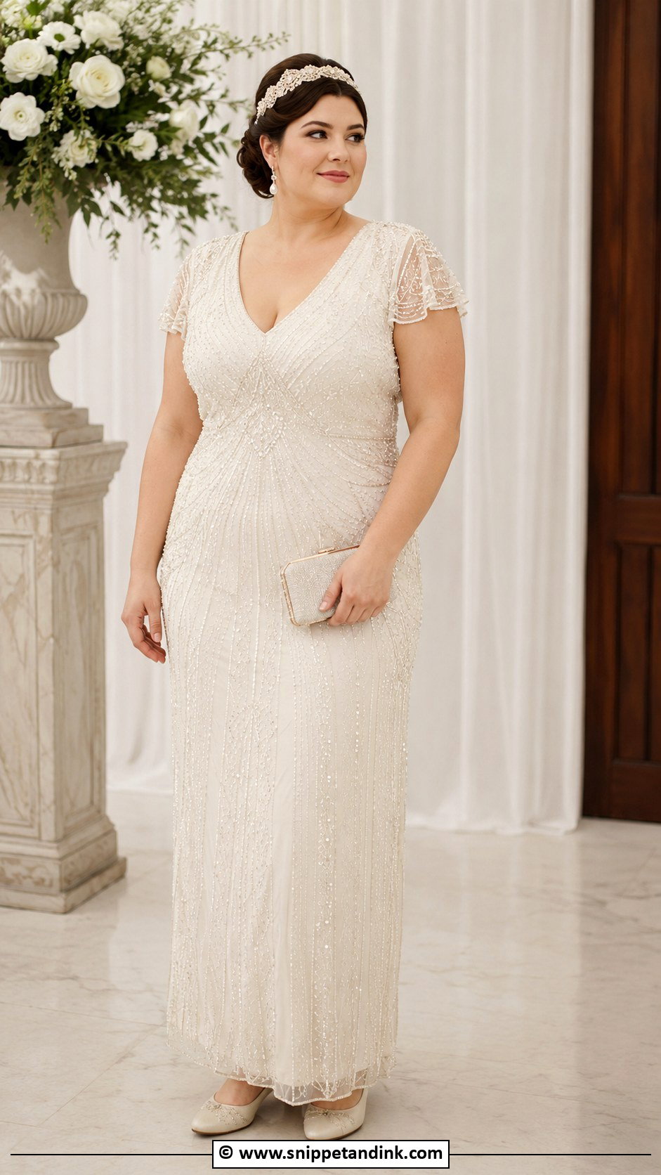 1920s Plus Size Wedding Dress - Snippet and Ink - 30 1920s Wedding Dress Ideas