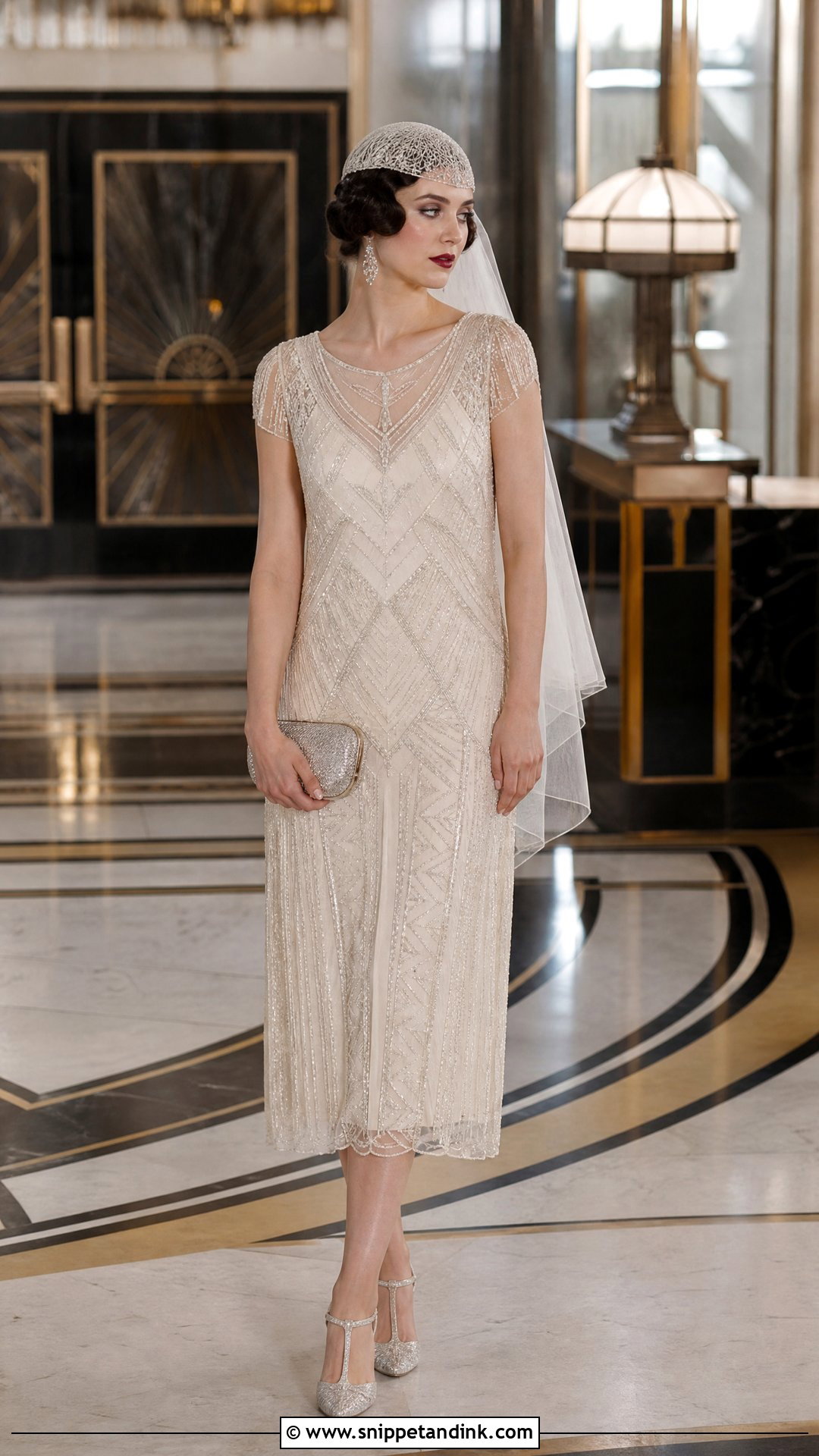 1920s Retro Bridal Beaded Dress - Snippet and Ink - 20 Retro Bridal Ideas
