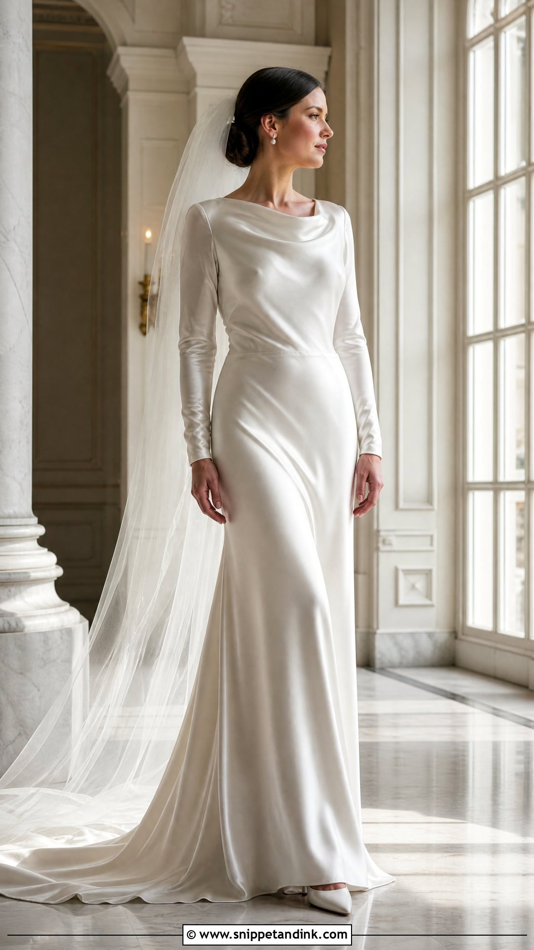 1930s Bias Cut Satin Wedding Gown - Snippet and Ink - 20 Vintage Classy Wedding Gown Ideas