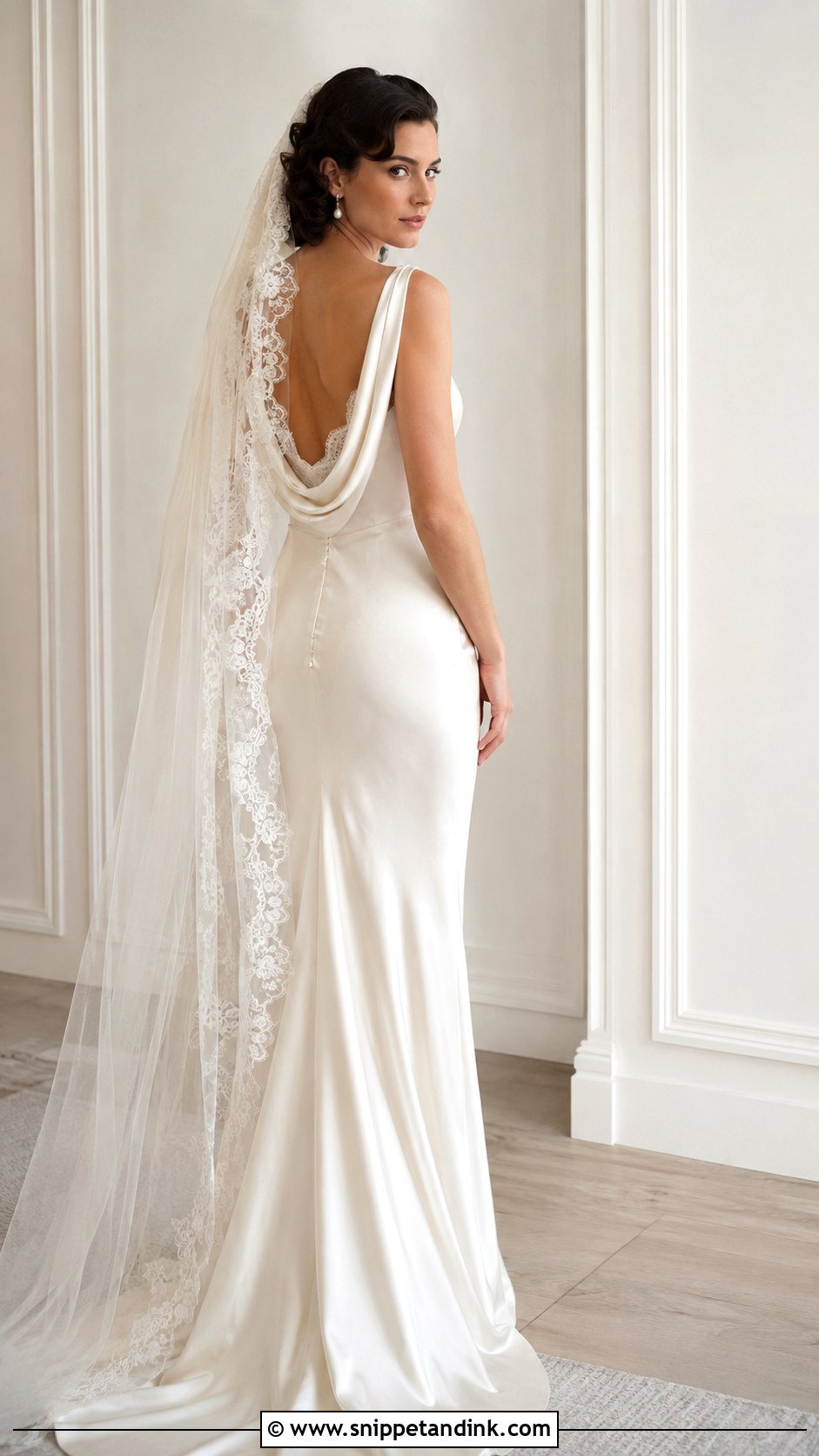 1930s Bias Cut Wedding Dress - Snippet and Ink - 30 Vintage Romantic Wedding Dress Ideas