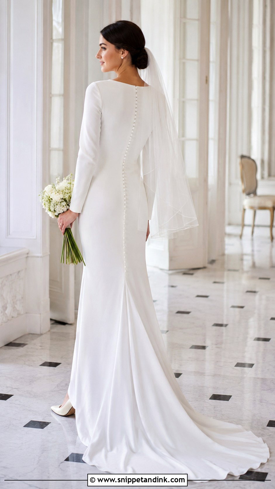1930s Button Back Wedding Dress - Snippet and Ink - 20 30s Wedding Dress Ideas