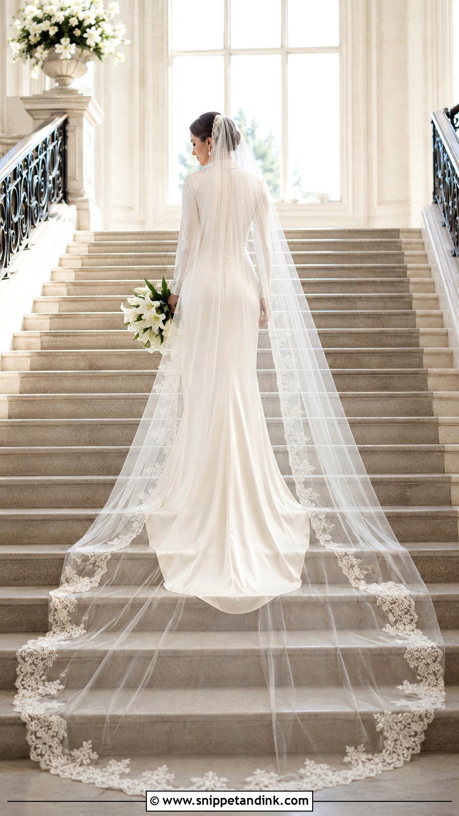 1930s Cathedral Veil Wedding Dress - Snippet and Ink - 20 30s Wedding Dress Ideas