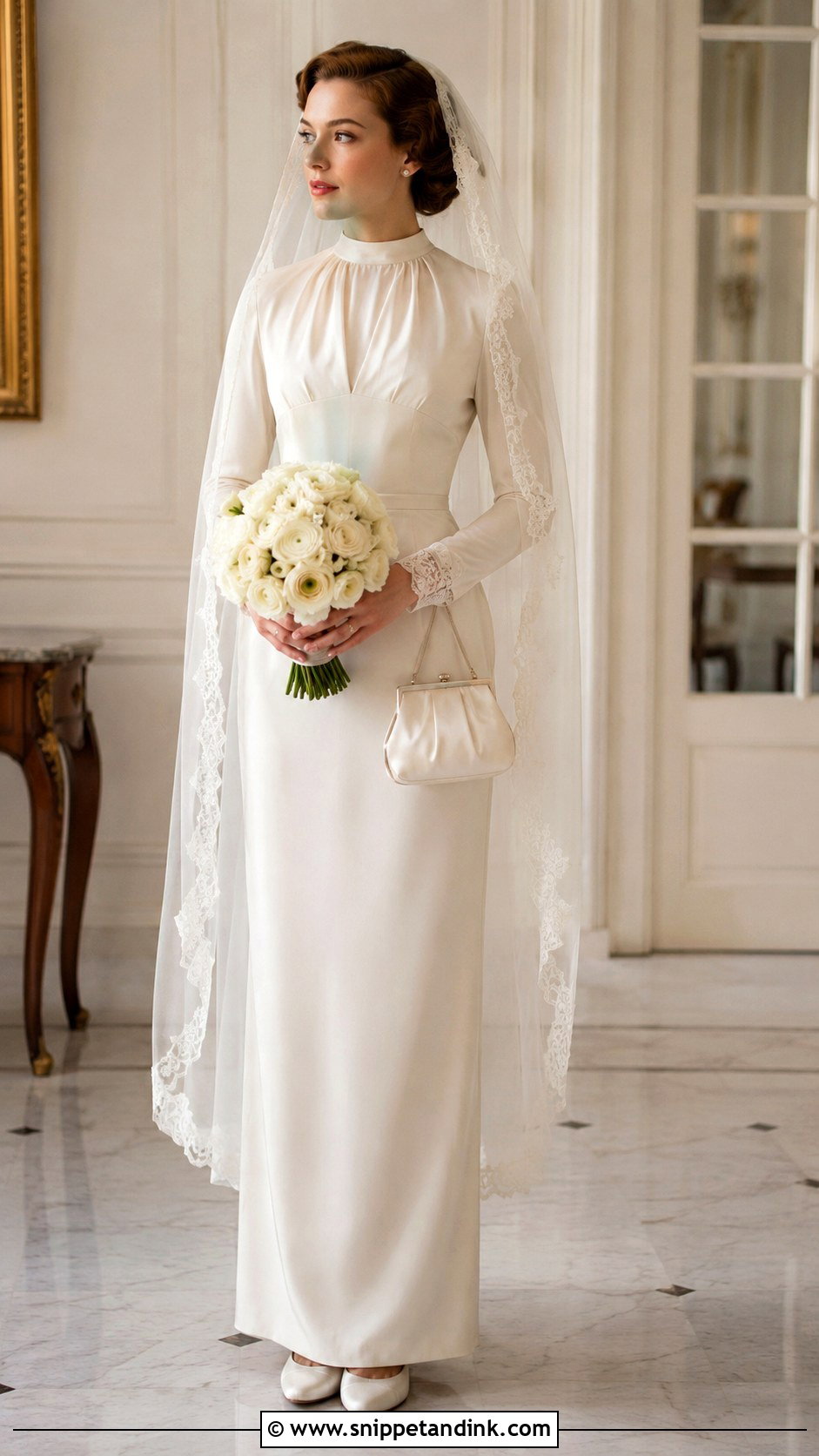 1930s Modest Wedding Dress - Snippet and Ink - 20 30s Wedding Dress Ideas