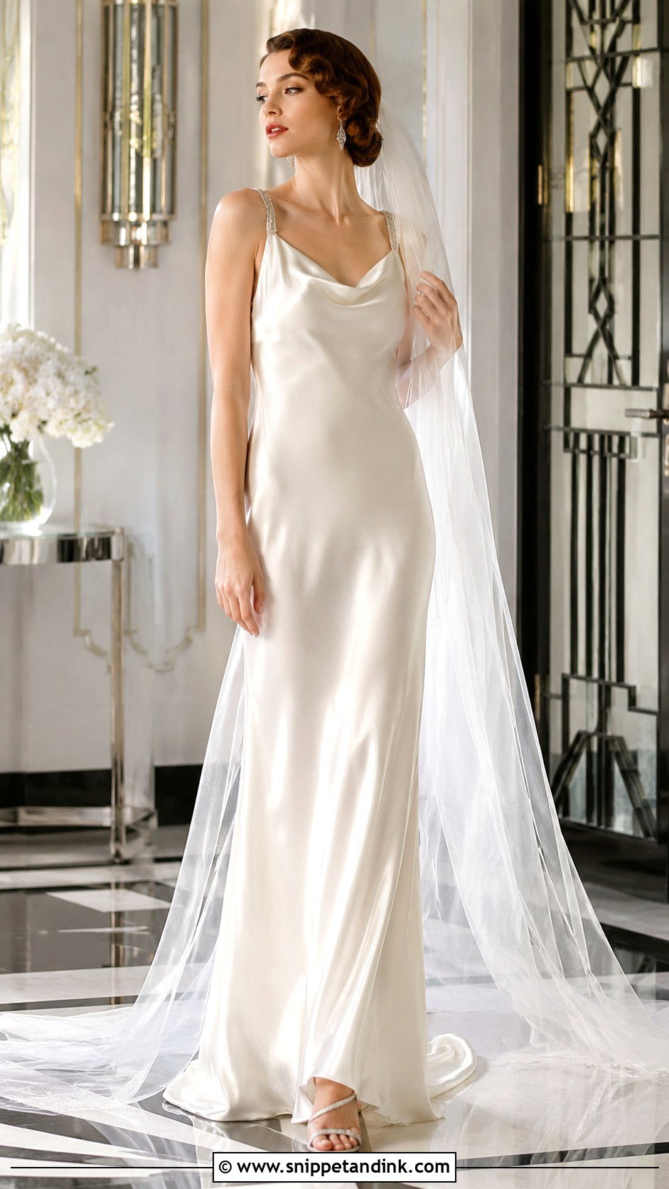 1930s Satin Bridal Dress - Snippet and Ink - 30 Vintage Bridal Dress Ideas