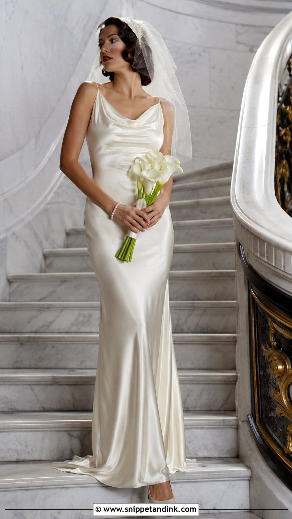 1930s Satin Wedding Dress - Snippet and Ink - 20 Elegant Vintage Wedding Dress Ideas