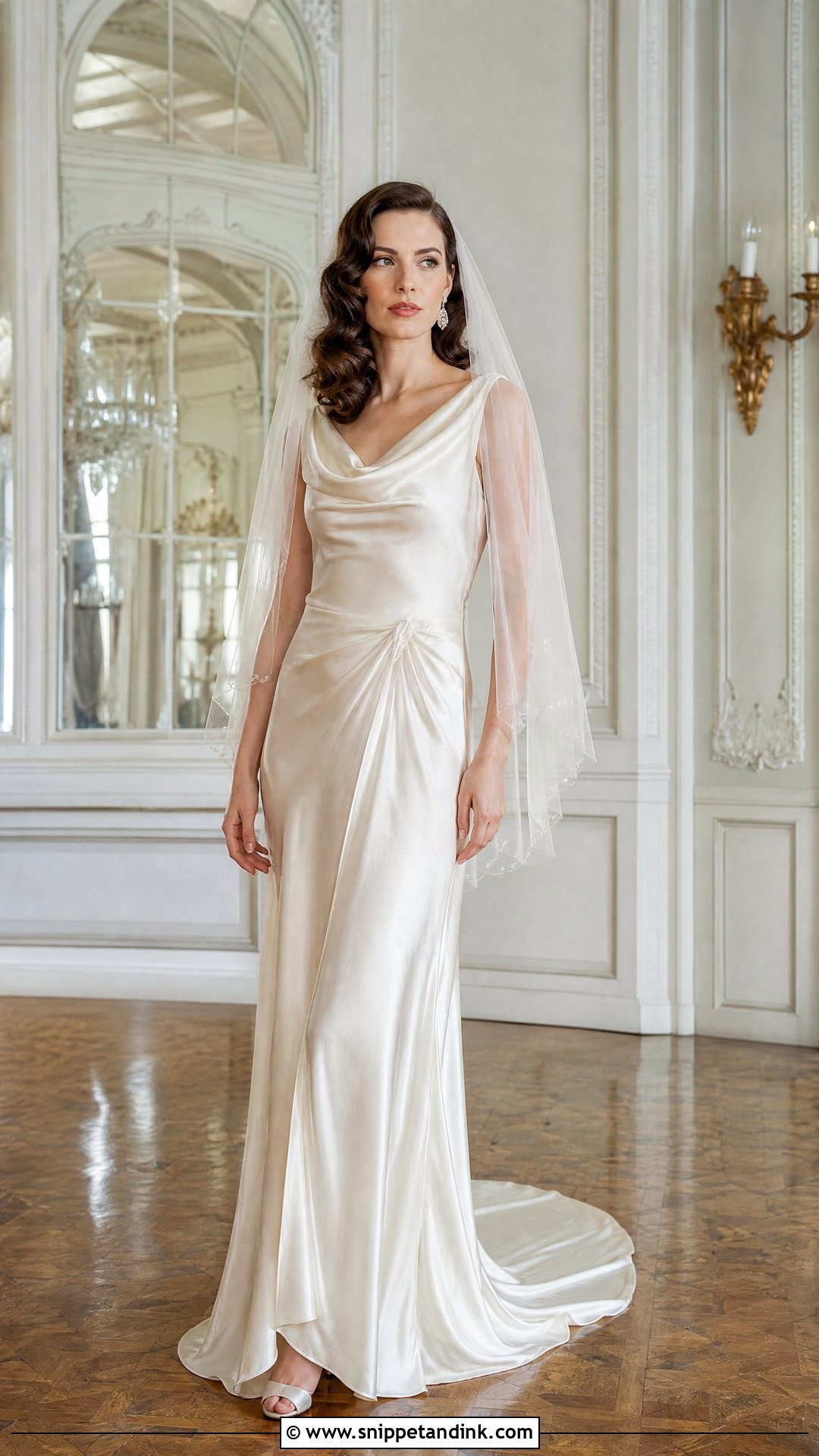 1930s Satin Wedding Dress - Snippet and Ink - 20 Vintage Retro Wedding Dress Ideas