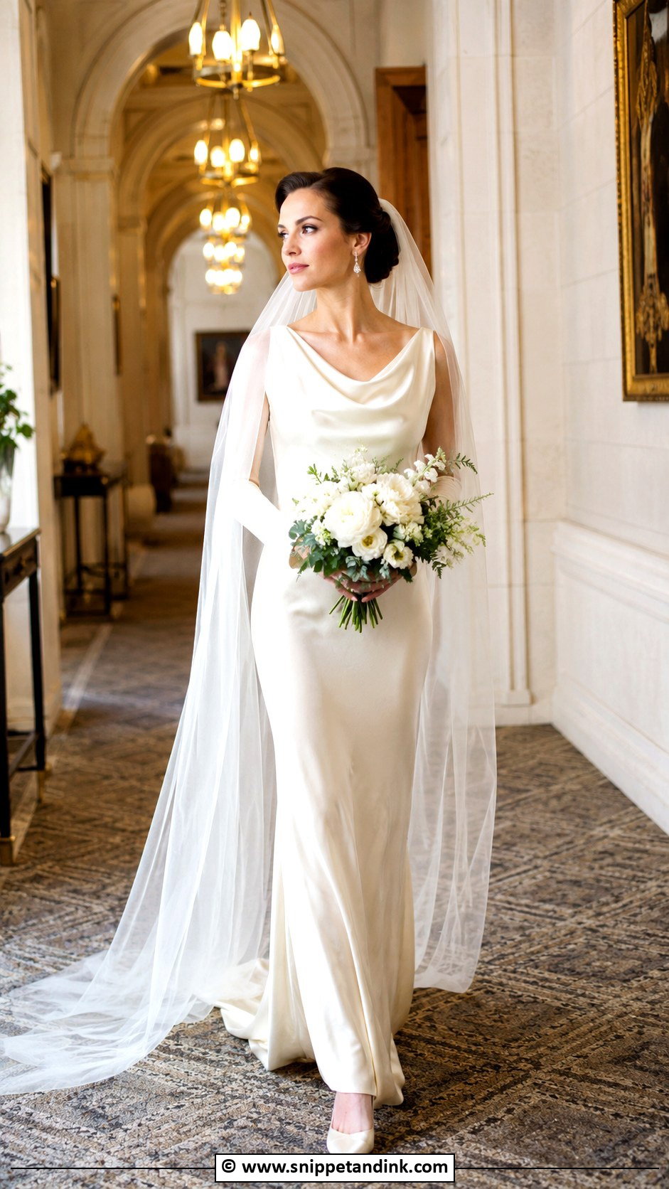 1930s Satin Wedding Gown - Snippet and Ink - 25 Vintage Wedding Gowns