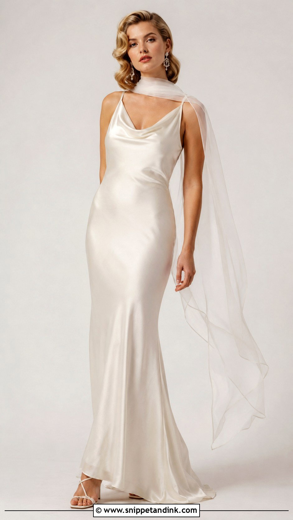 1930s Silk Slip Wedding Dress - Snippet and Ink - 30 Unique Vintage Wedding Dresses