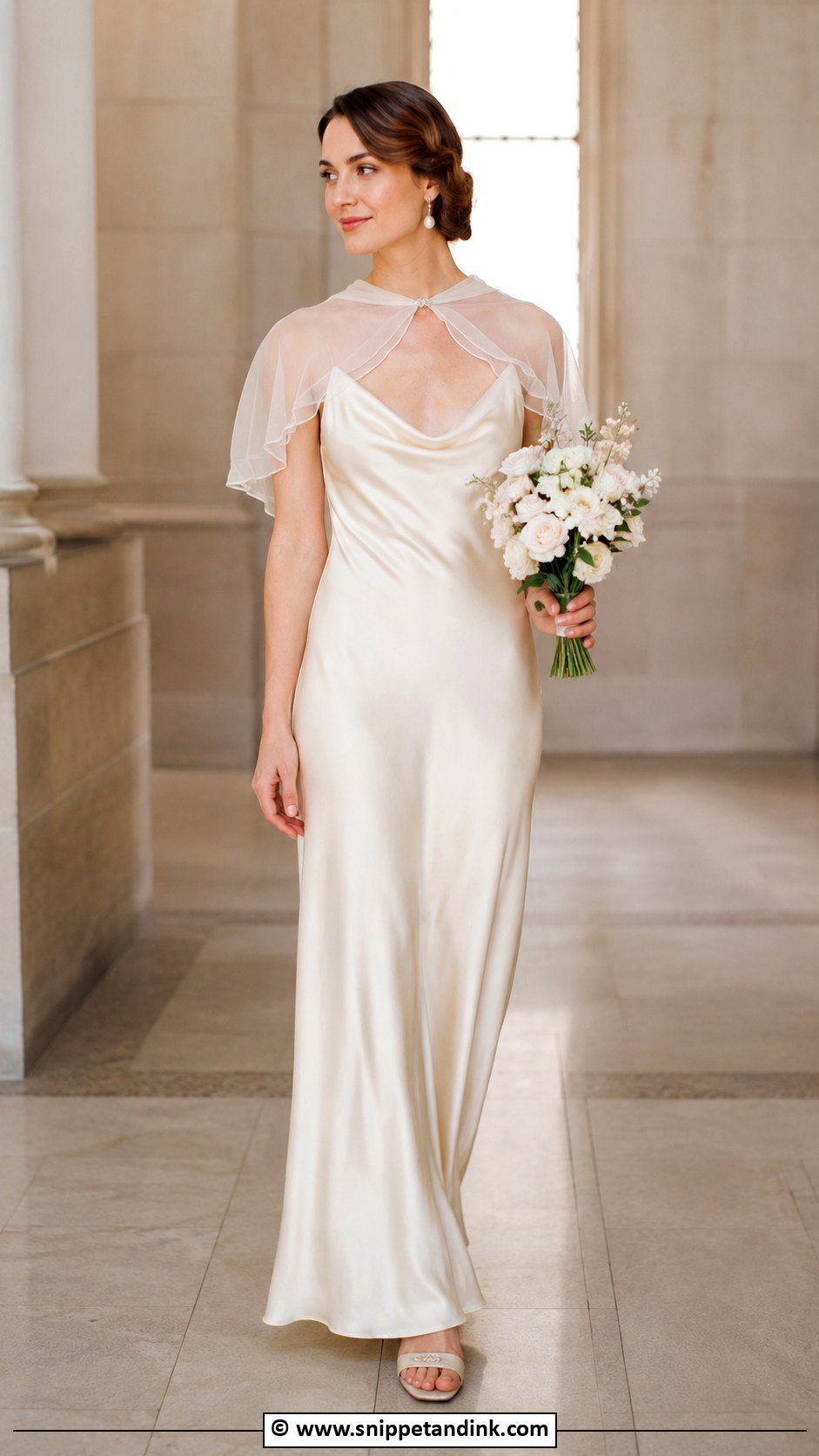 1930s Silk Slip Wedding Dress - Snippet and Ink - 25 1930s Wedding Dress Ideas