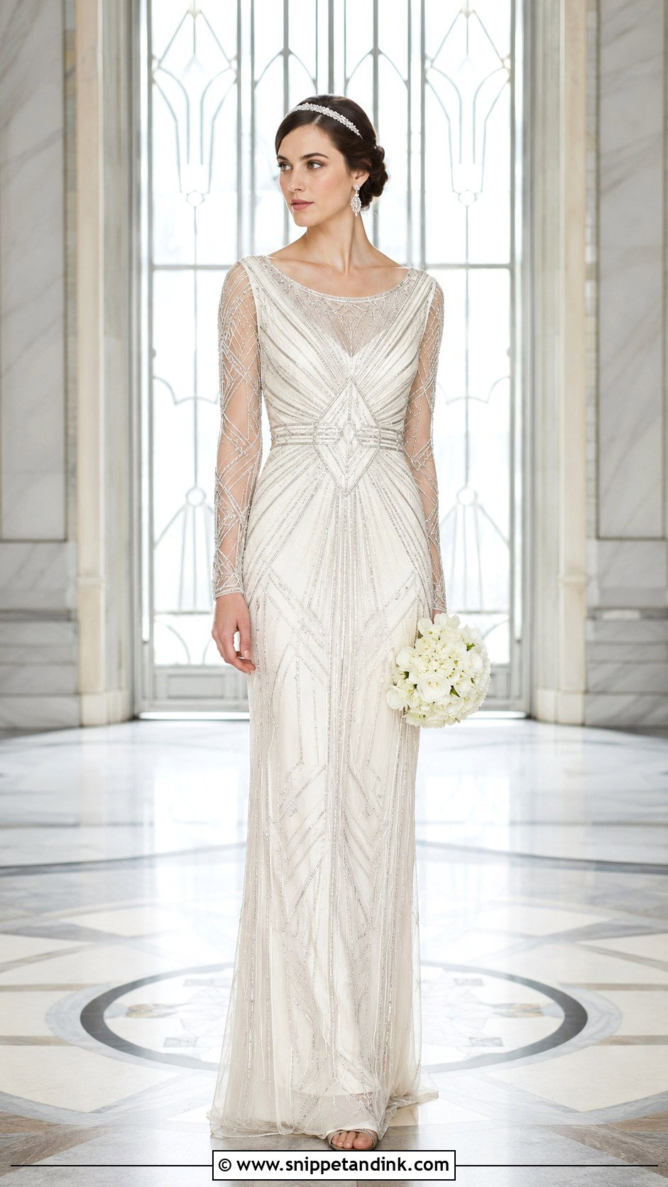 1930s Split Sleeve Wedding Dress - Snippet and Ink - 20 1930 Wedding Dress Ideas