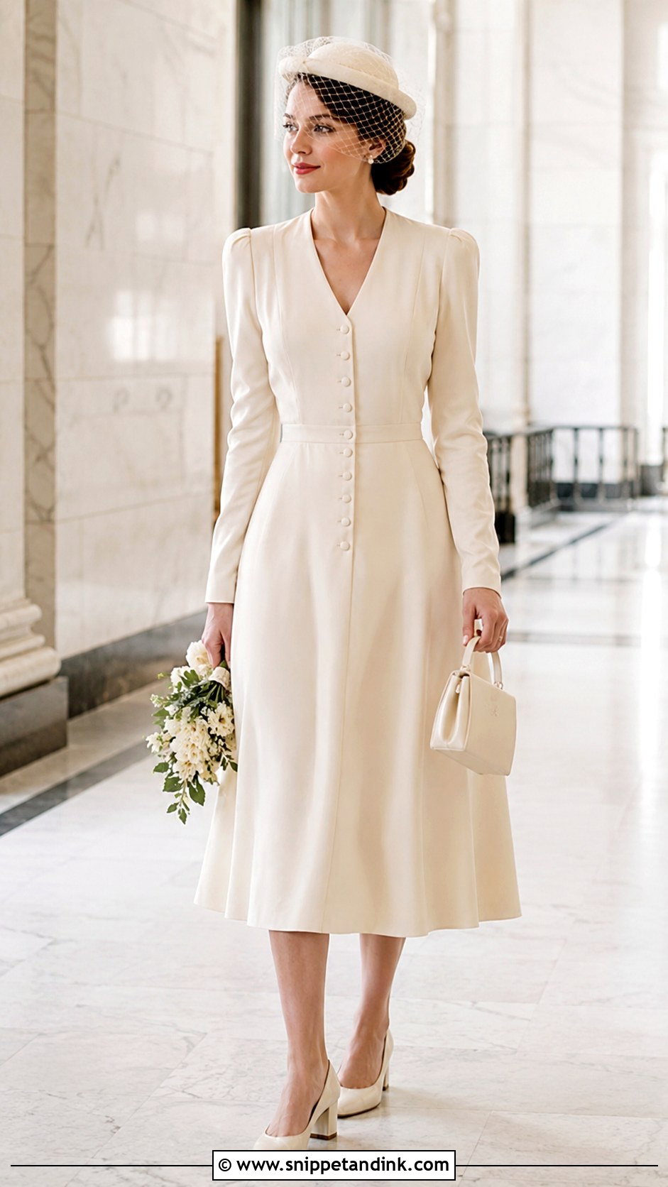 1940s Courthouse Wedding Dress - Snippet and Ink - 25 1940 Wedding Dress Ideas