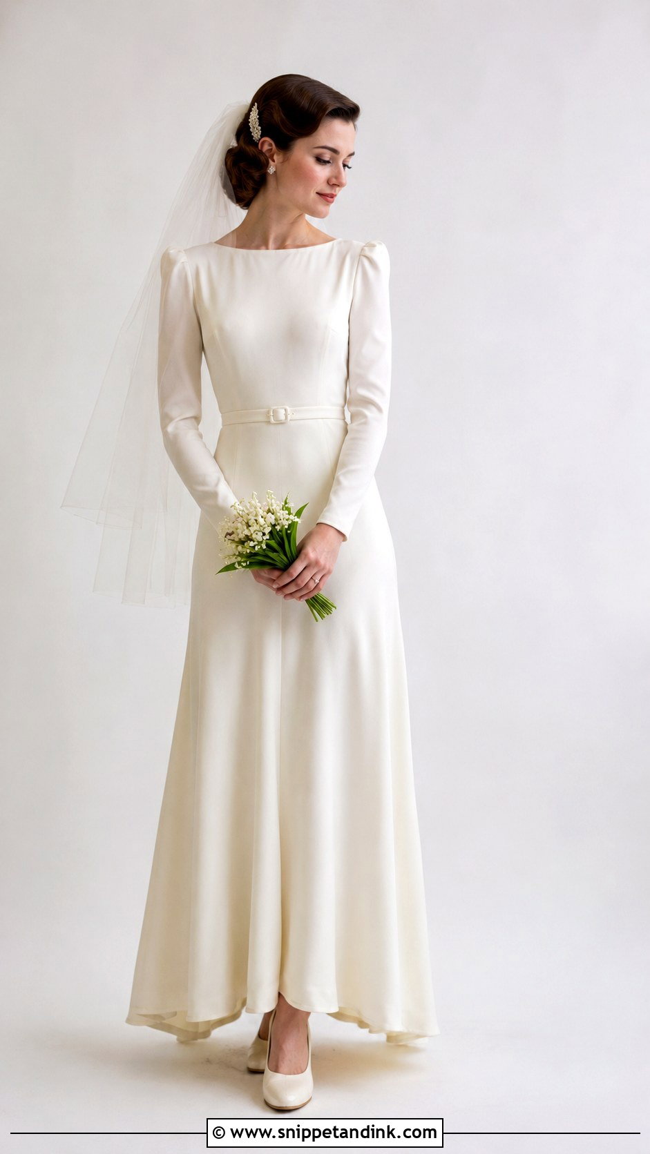 1940s Crepe Wedding Dress - Snippet and Ink - 25 Vintage Wedding Dress 1950s 1940s Ideas
