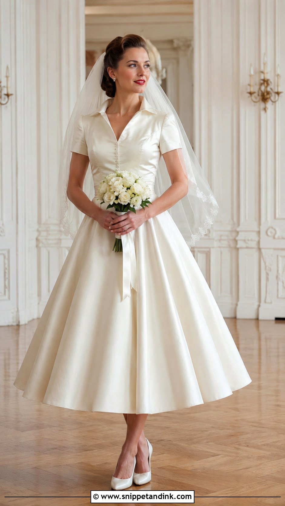 1940s Full Skirt Wedding Dress - Snippet and Ink - 25 1940 Wedding Dress Ideas