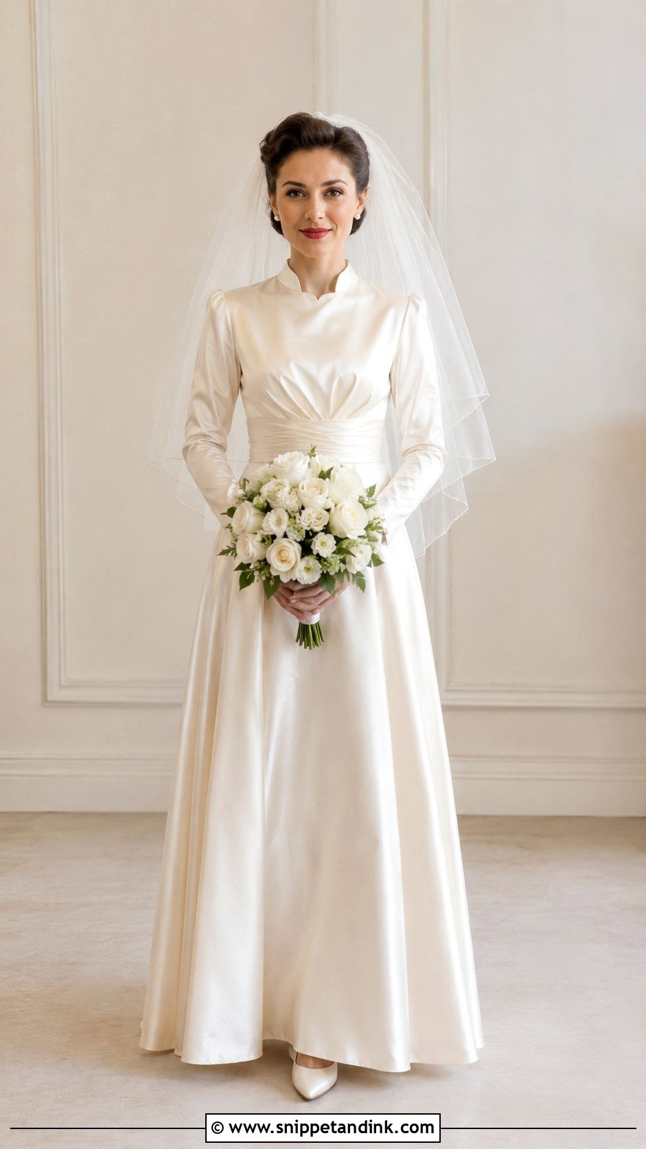 1940s Satin Wedding Dress - Snippet and Ink - 25 Vintage Wedding Dress 1950s 1940s Ideas