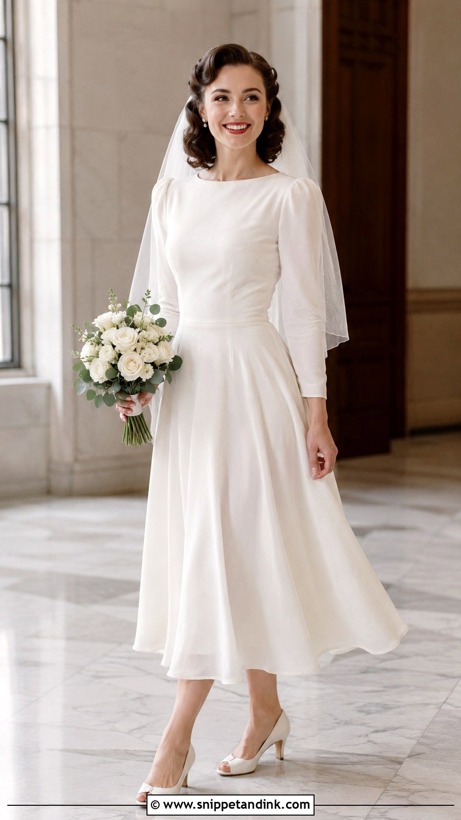 1940s Tea Length Wedding Dress - Snippet and Ink - 25 Tea Length Wedding Dress Vintage Ideas