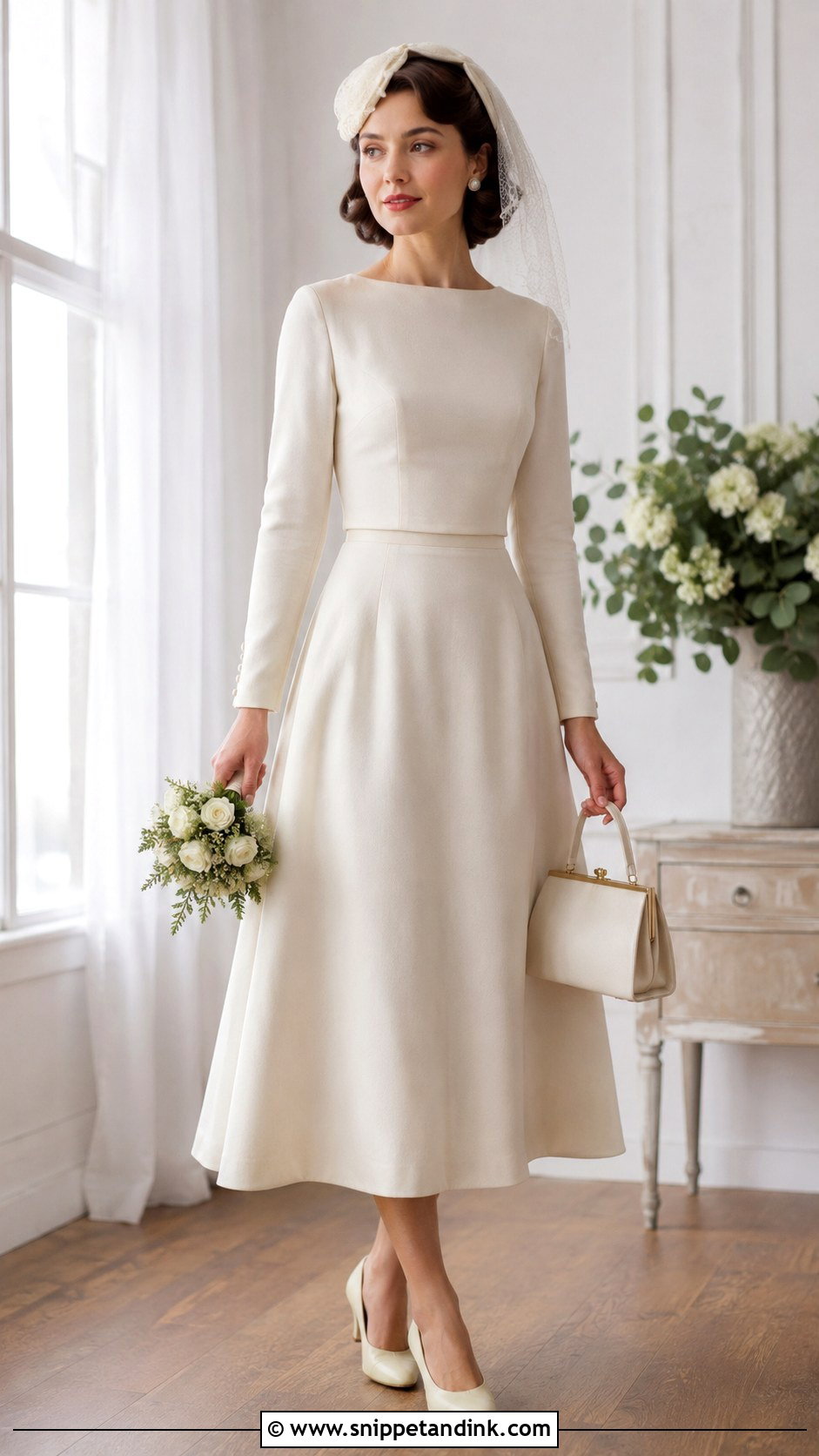 1940s Two Piece Wedding Dress - Snippet and Ink - 25 1940 Wedding Dress Ideas